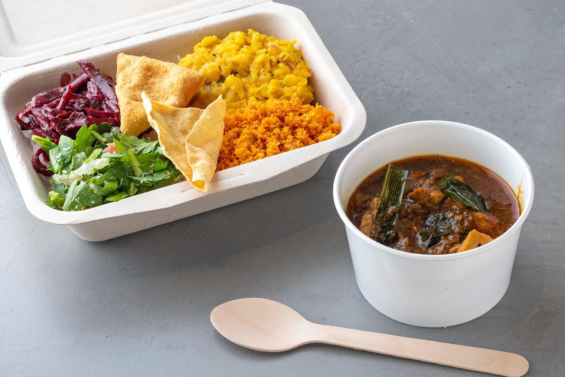 スリランカ定食“ライス＆カレー”