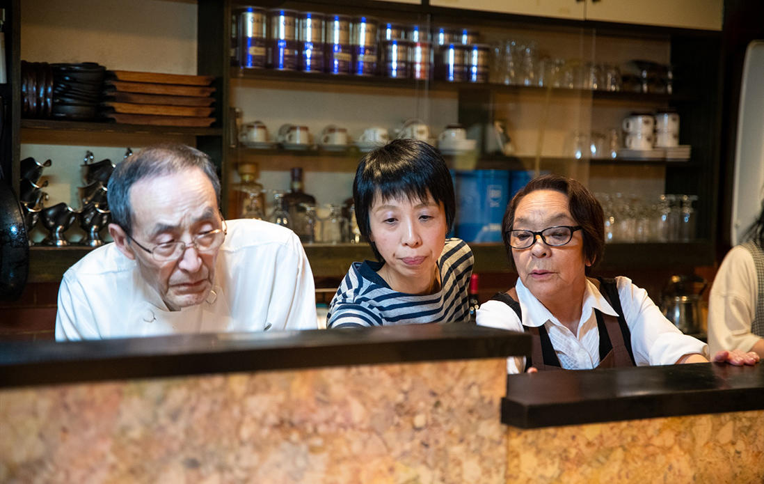 忙しいスタッフ