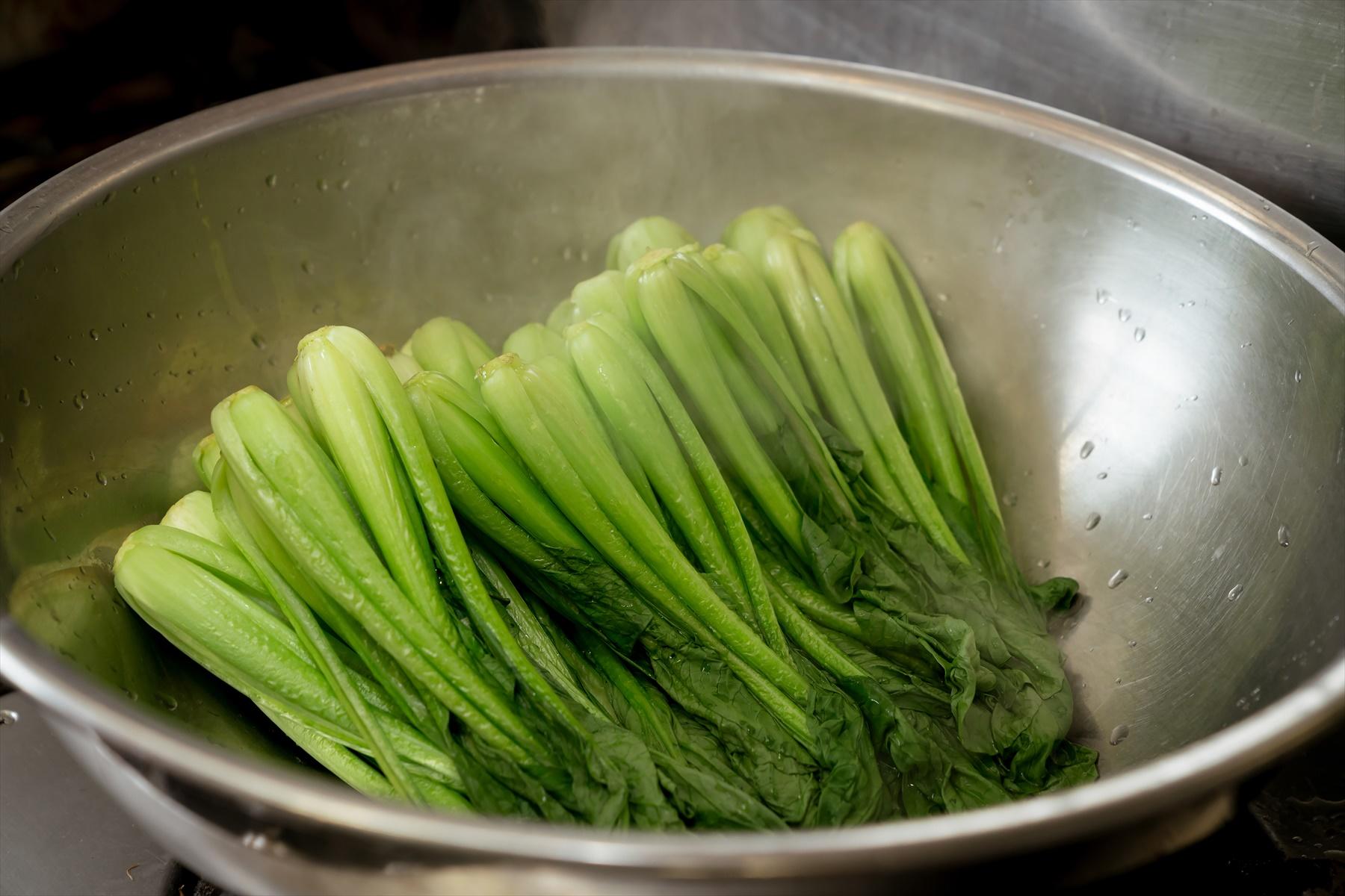 小松菜の処理