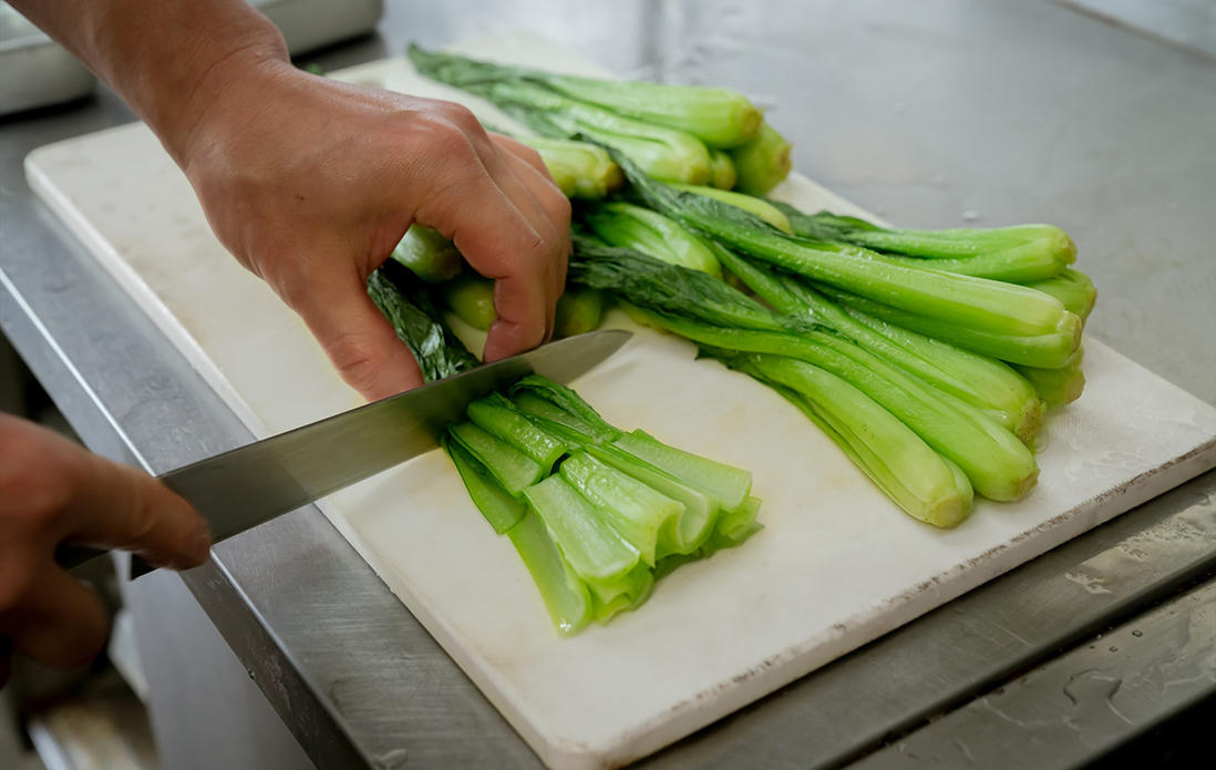 小松菜の処理