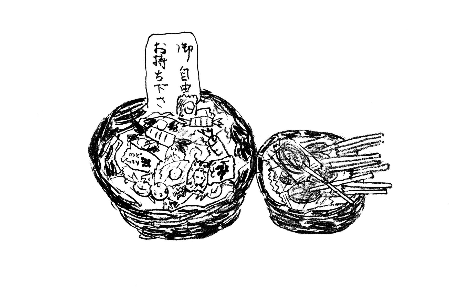 キャンディかご