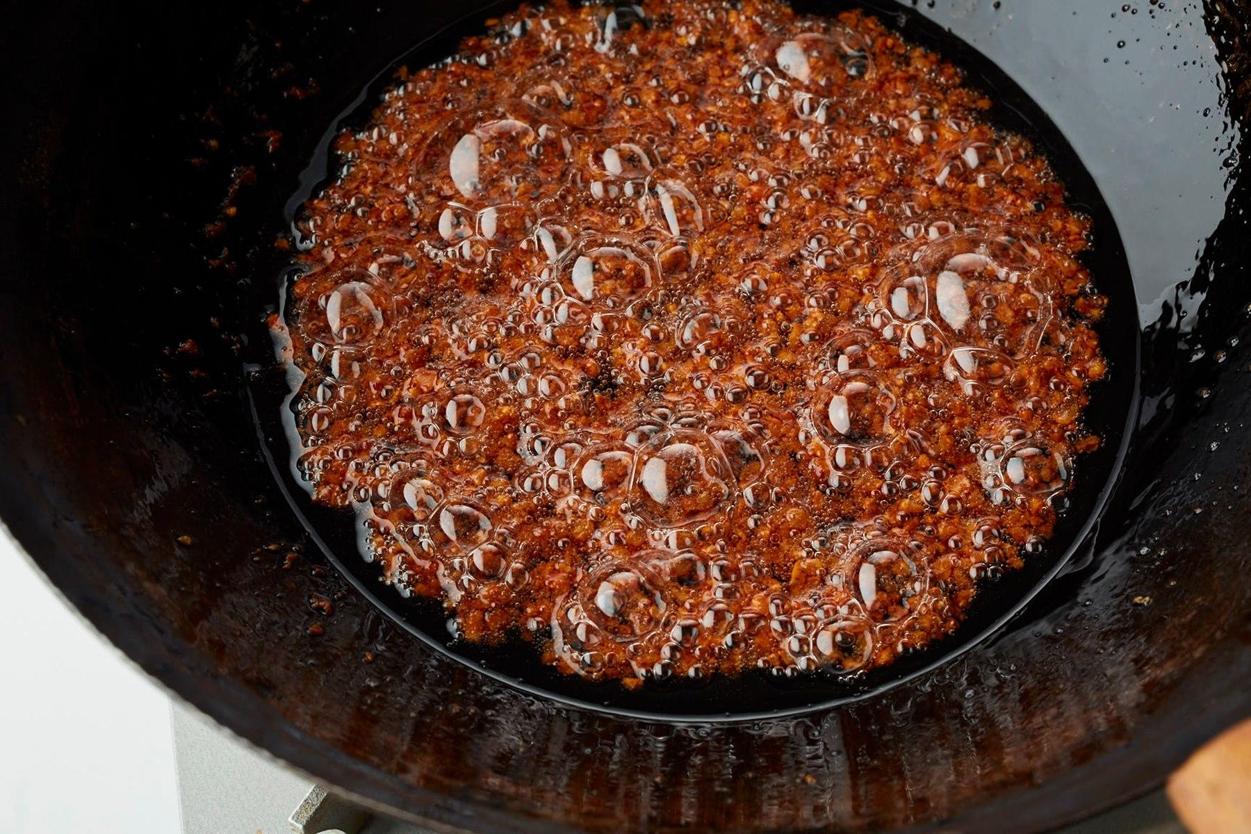 納豆がカリカリになったら取り出す