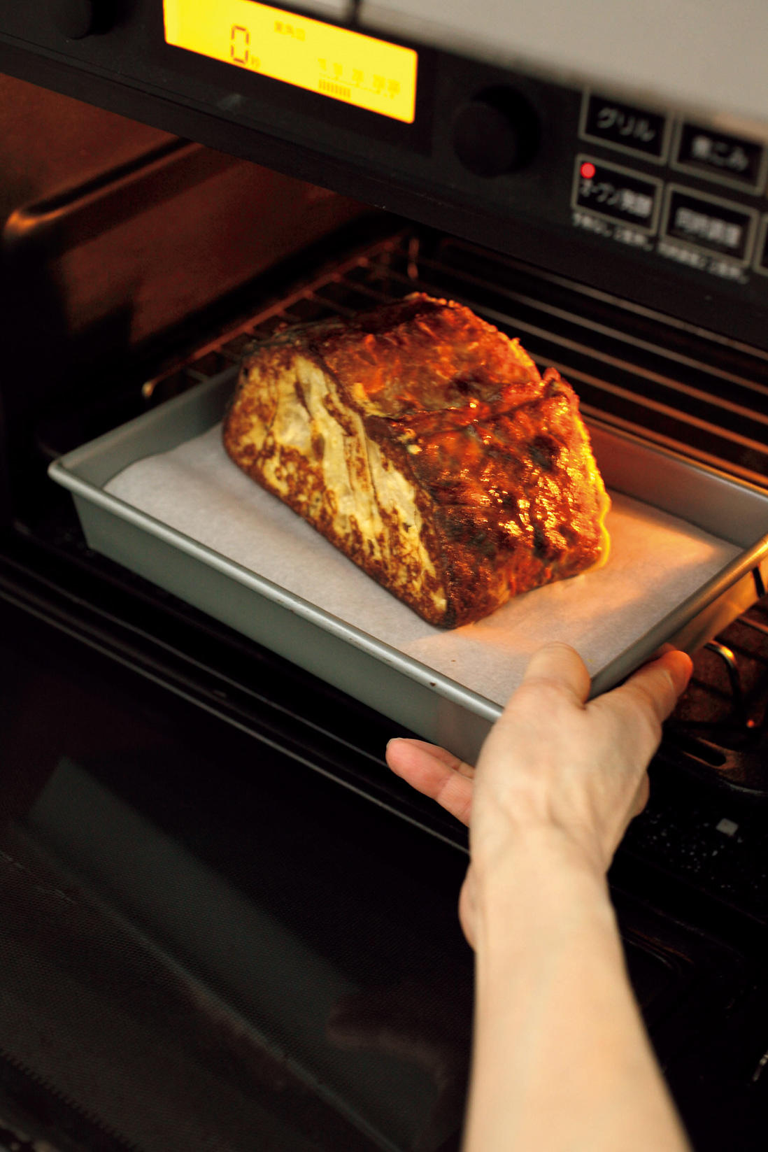 オーブンで焼く