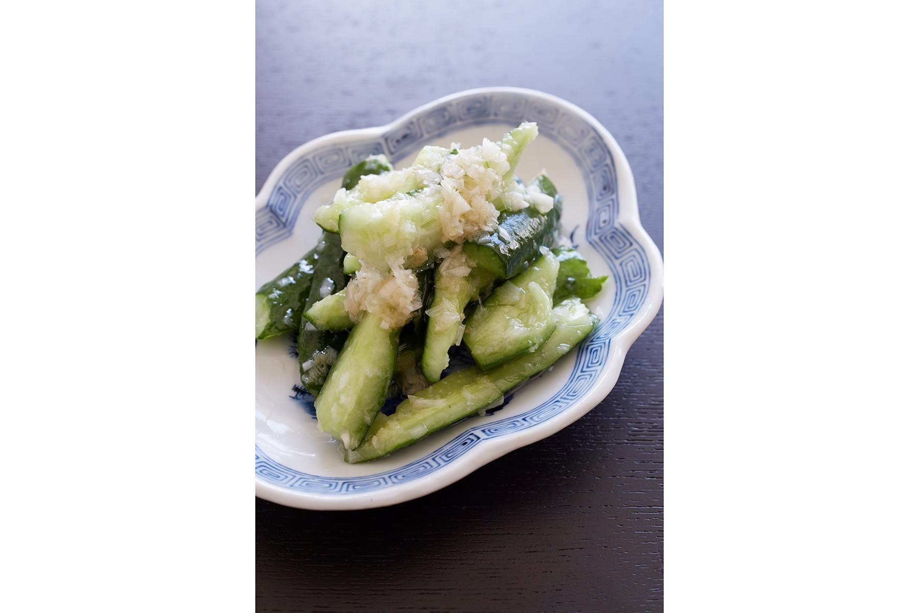 きゅうりの香り油和え