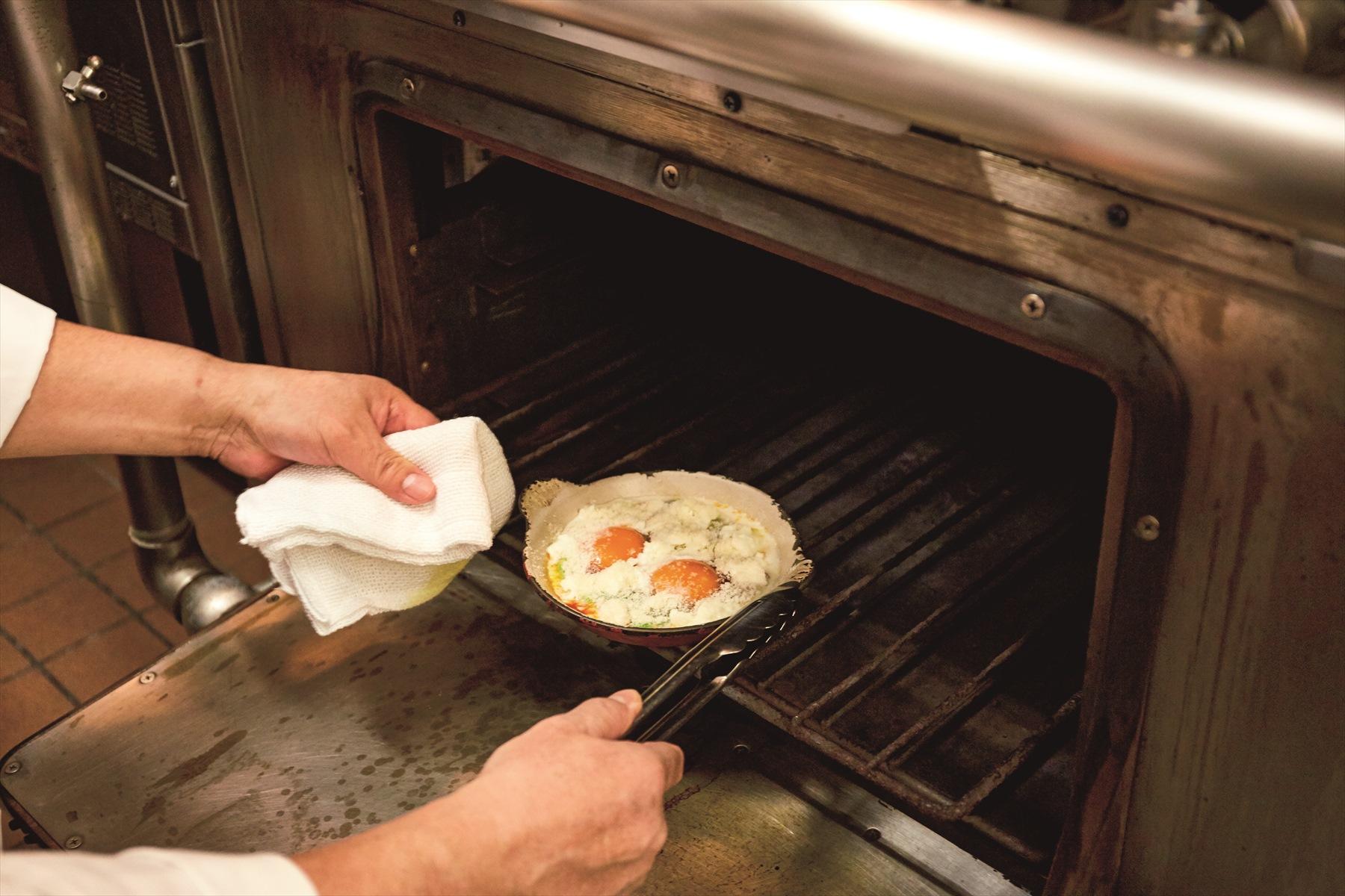 オーブンに入れる