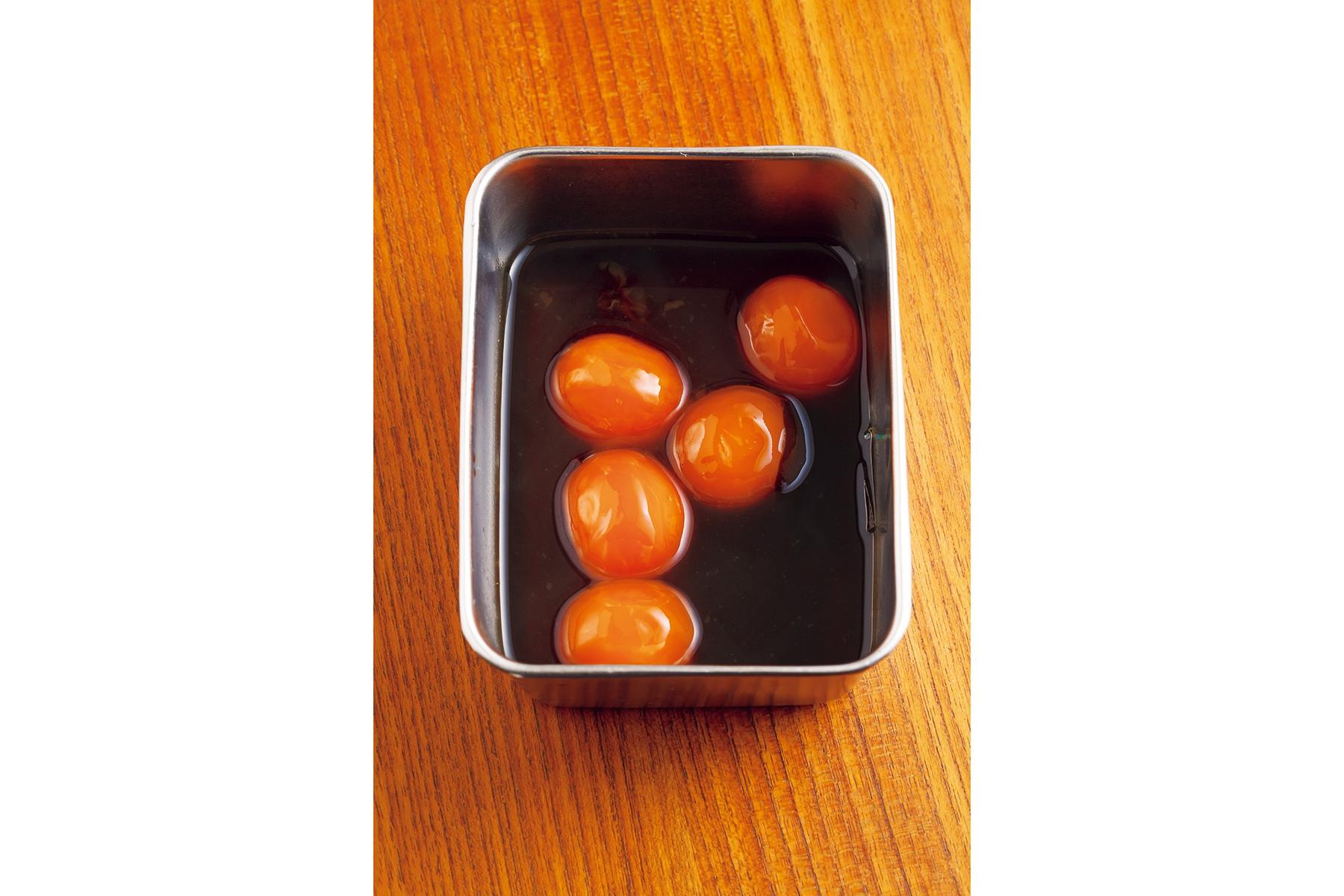 黄身を漬ける