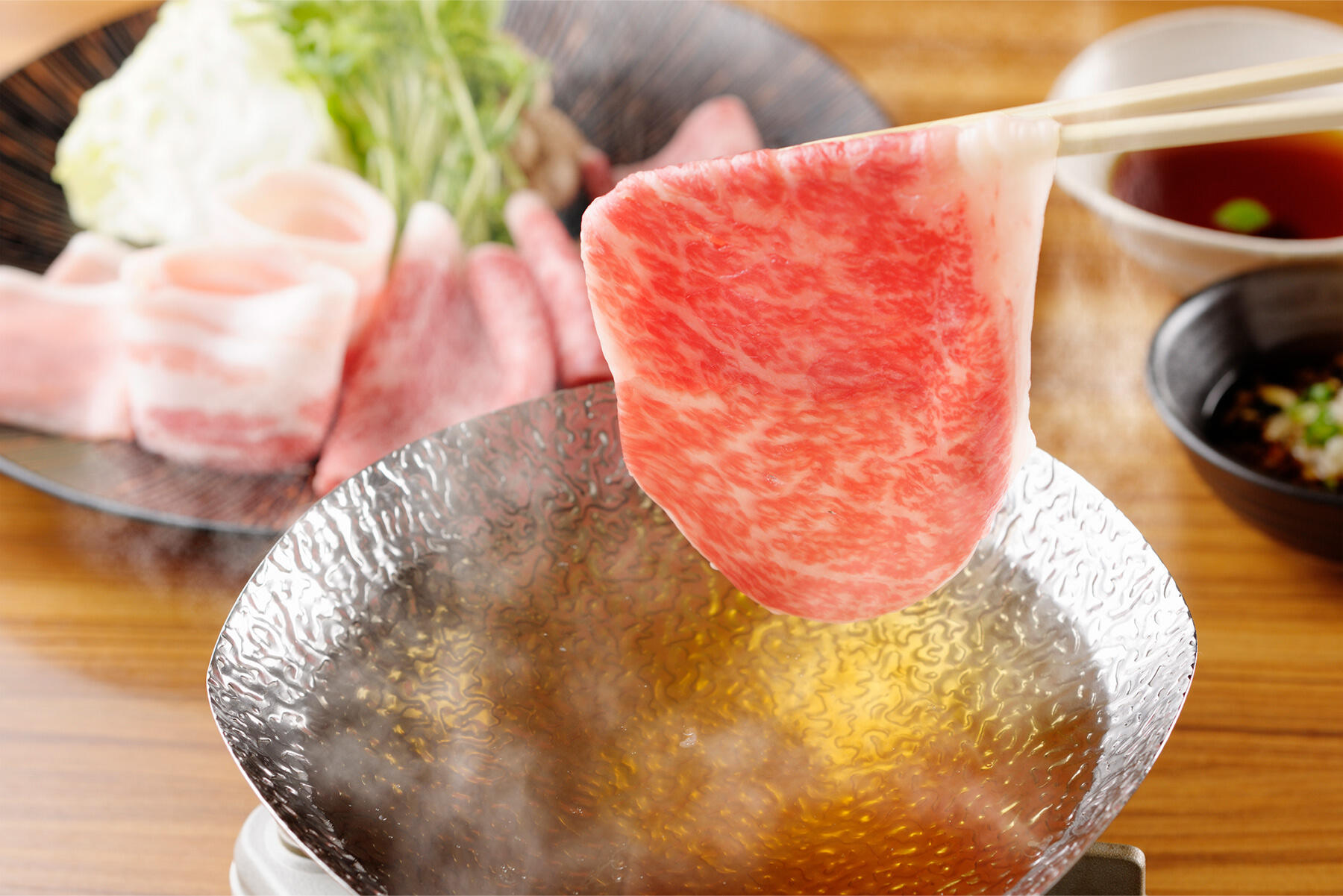 北海道・札幌「しゃぶしゃぶ酒屋 しの平」の雲丹のしゃぶしゃぶ