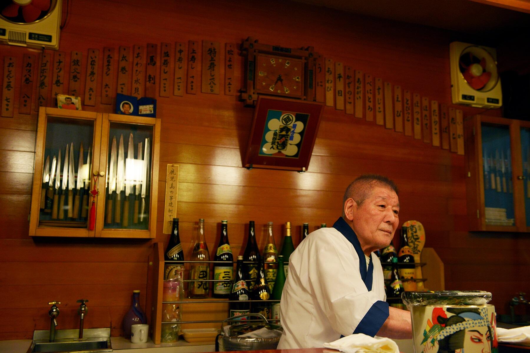 北海道・函館のお寿司屋さんの職人