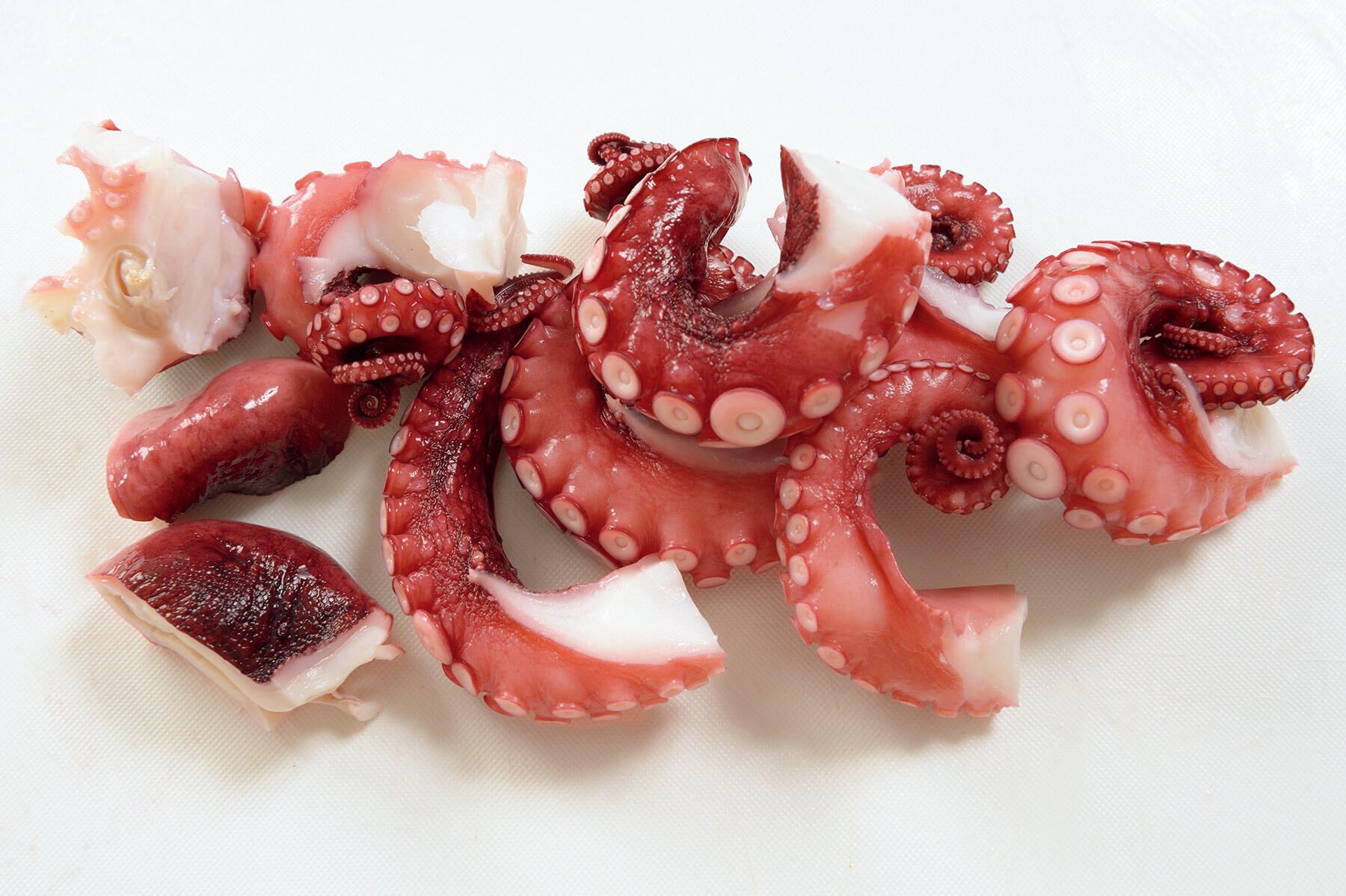 マダコをカットする