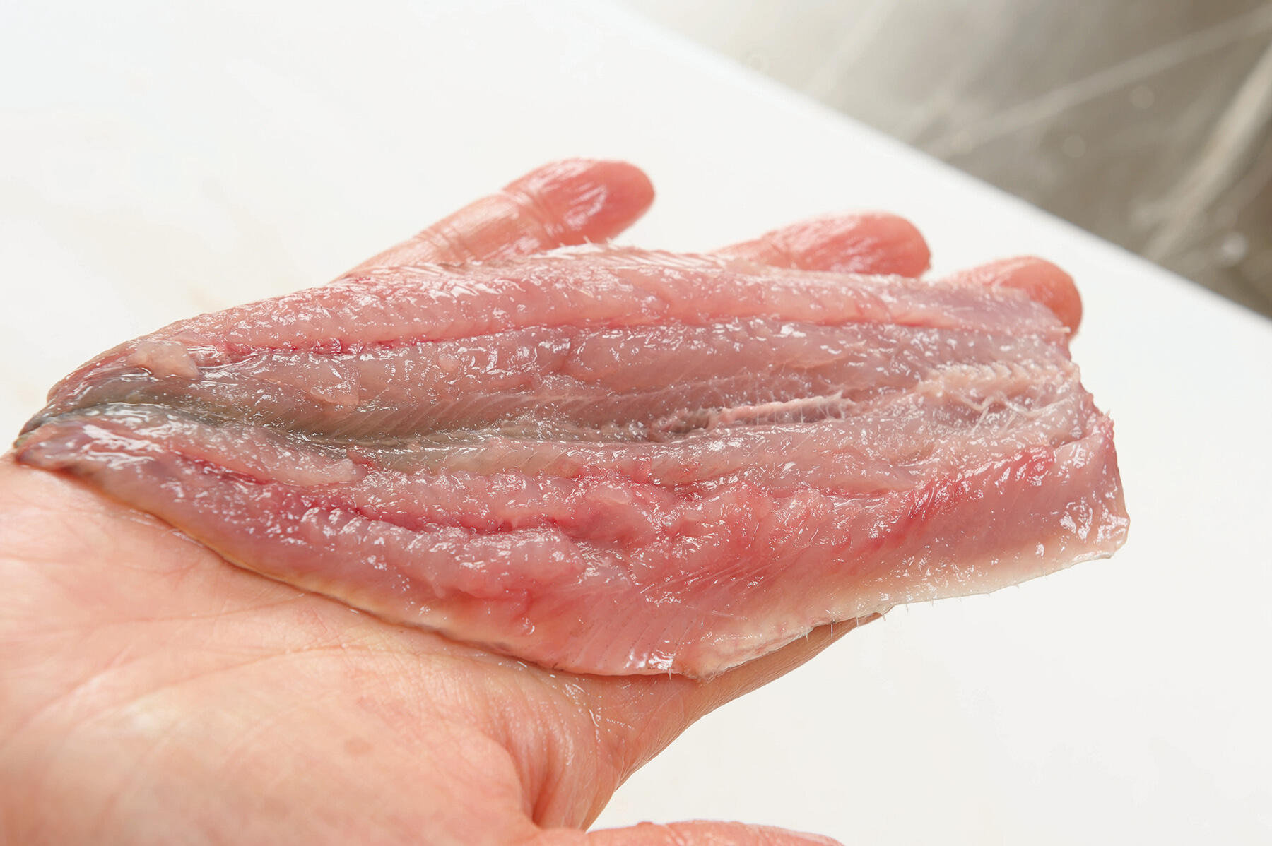 塩、胡椒をふる