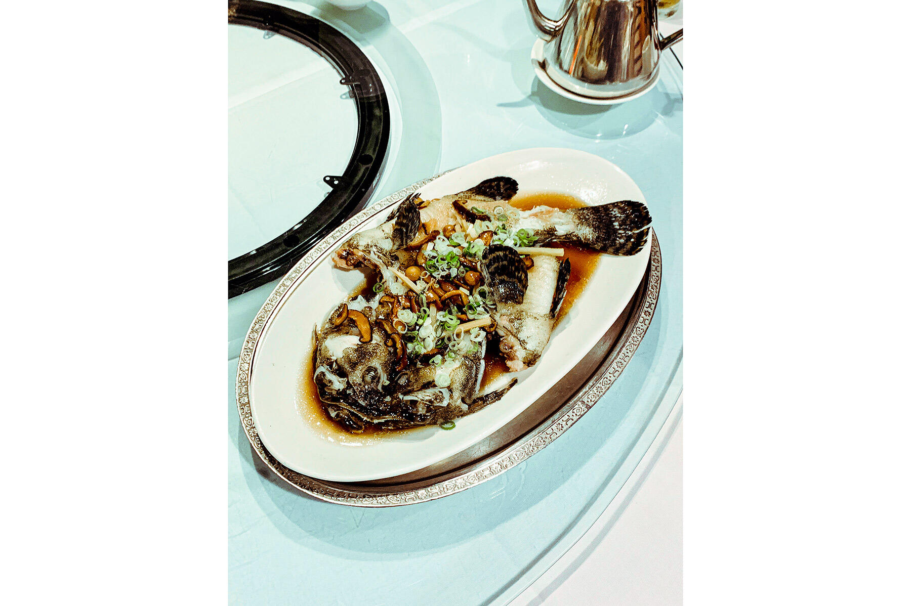 台湾・台北「梅子餐庁林森老店」の魚の蒸料理