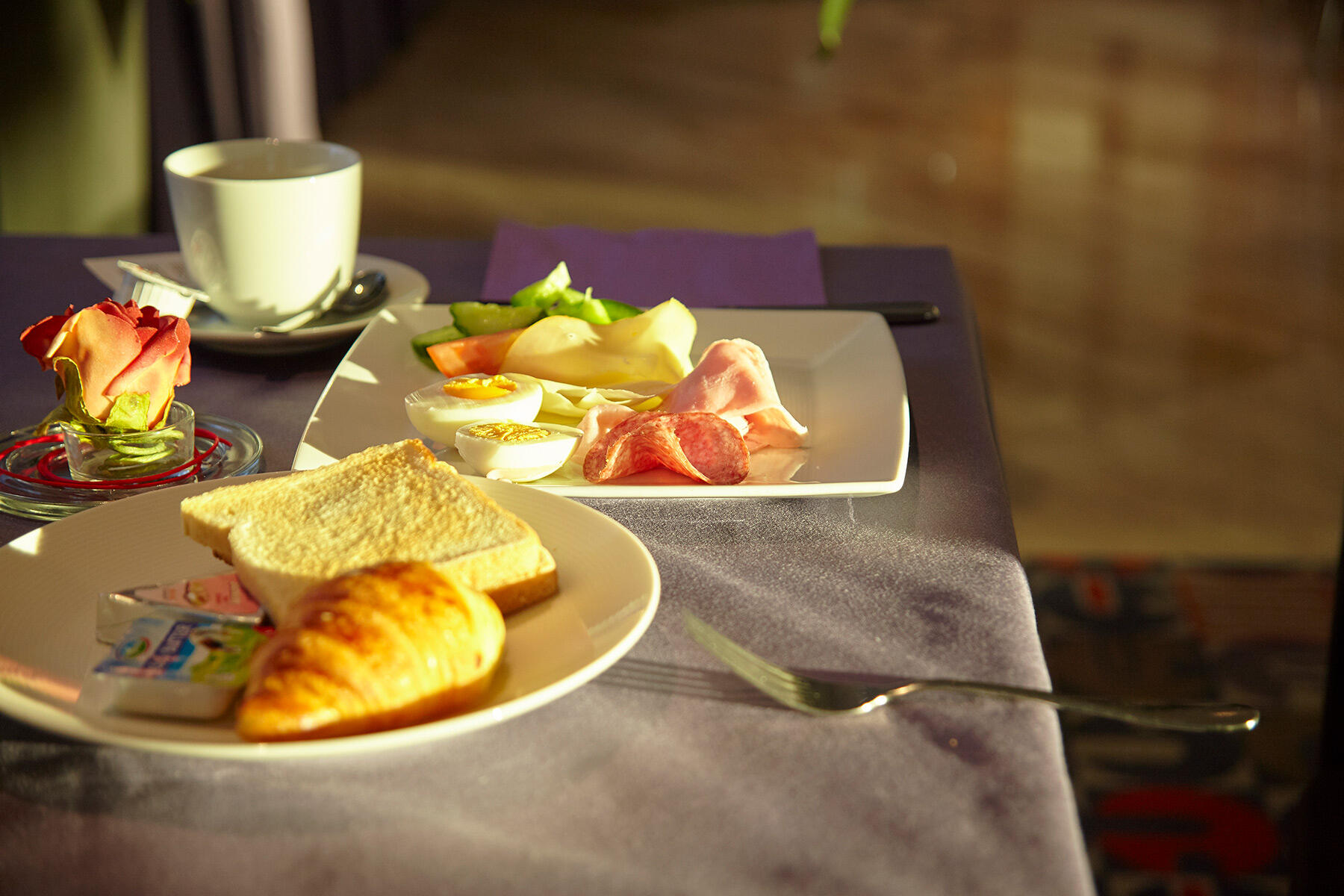 チェコのホテルのブレックファースト