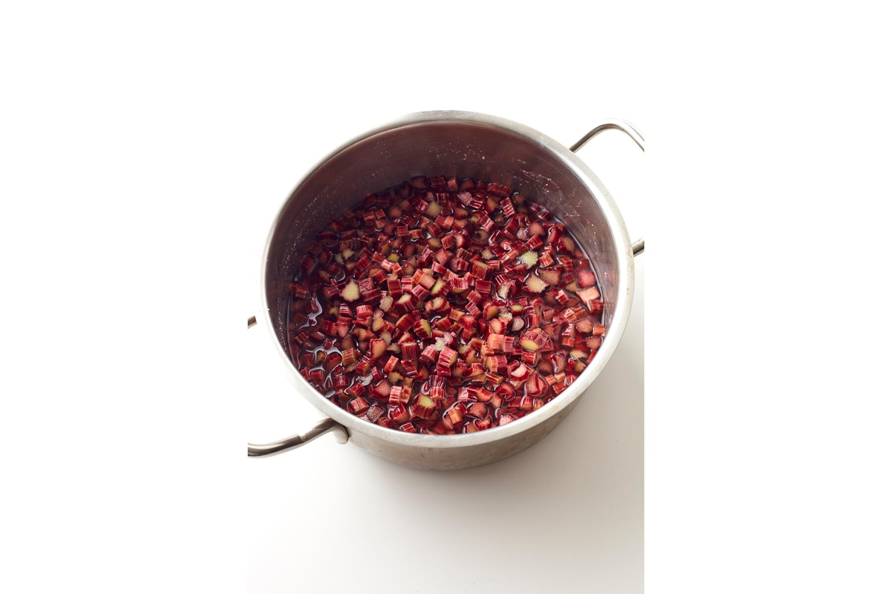 ルバーブの水分を出す