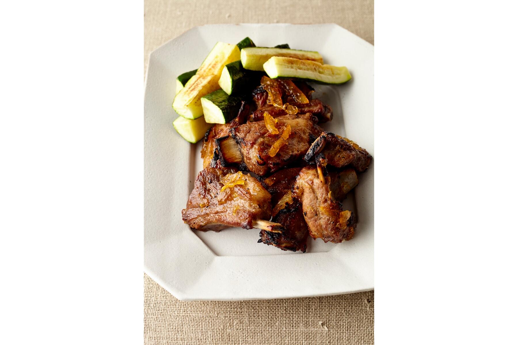 スペアリブのマーマレード焼き