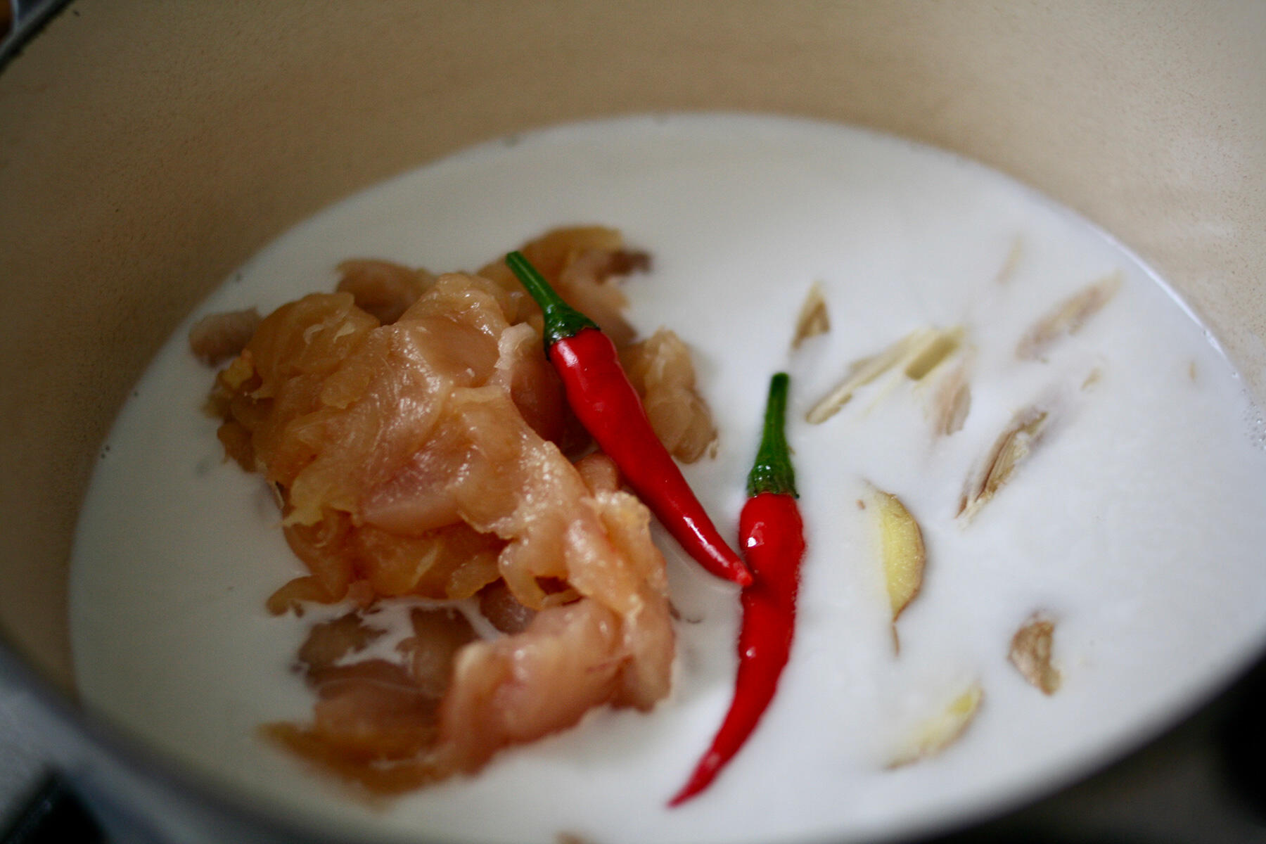 ココットを火にかける