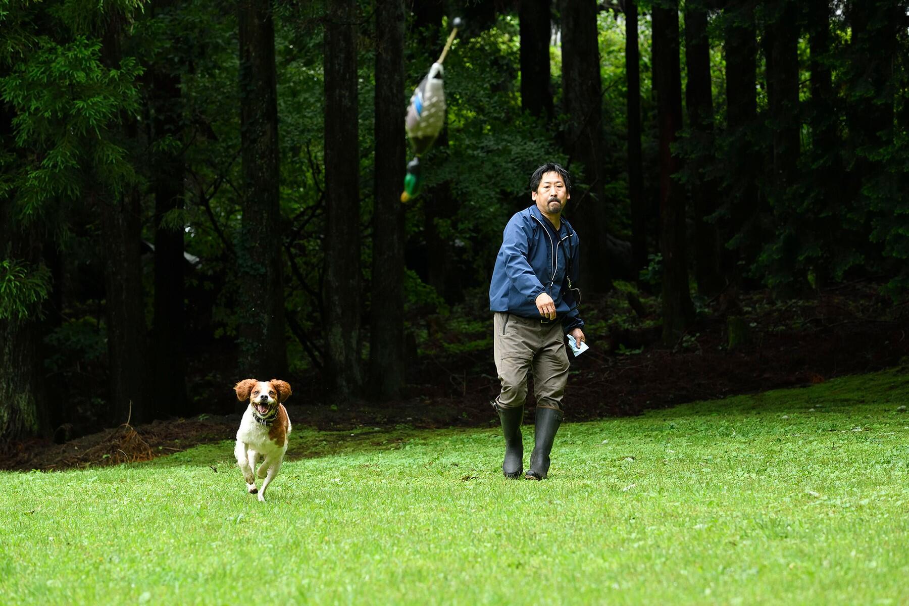 依田シェフと愛犬のルネ