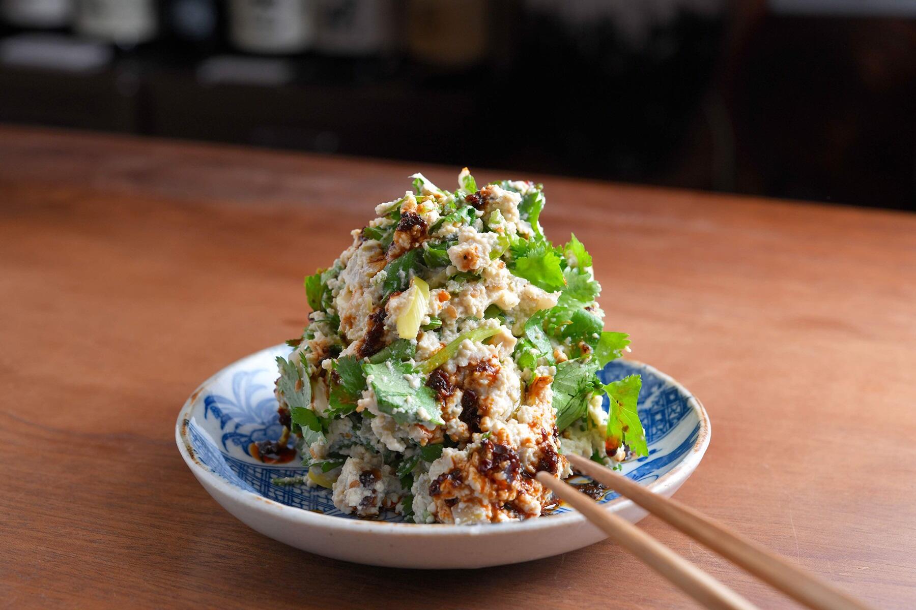 パクチーの白和え