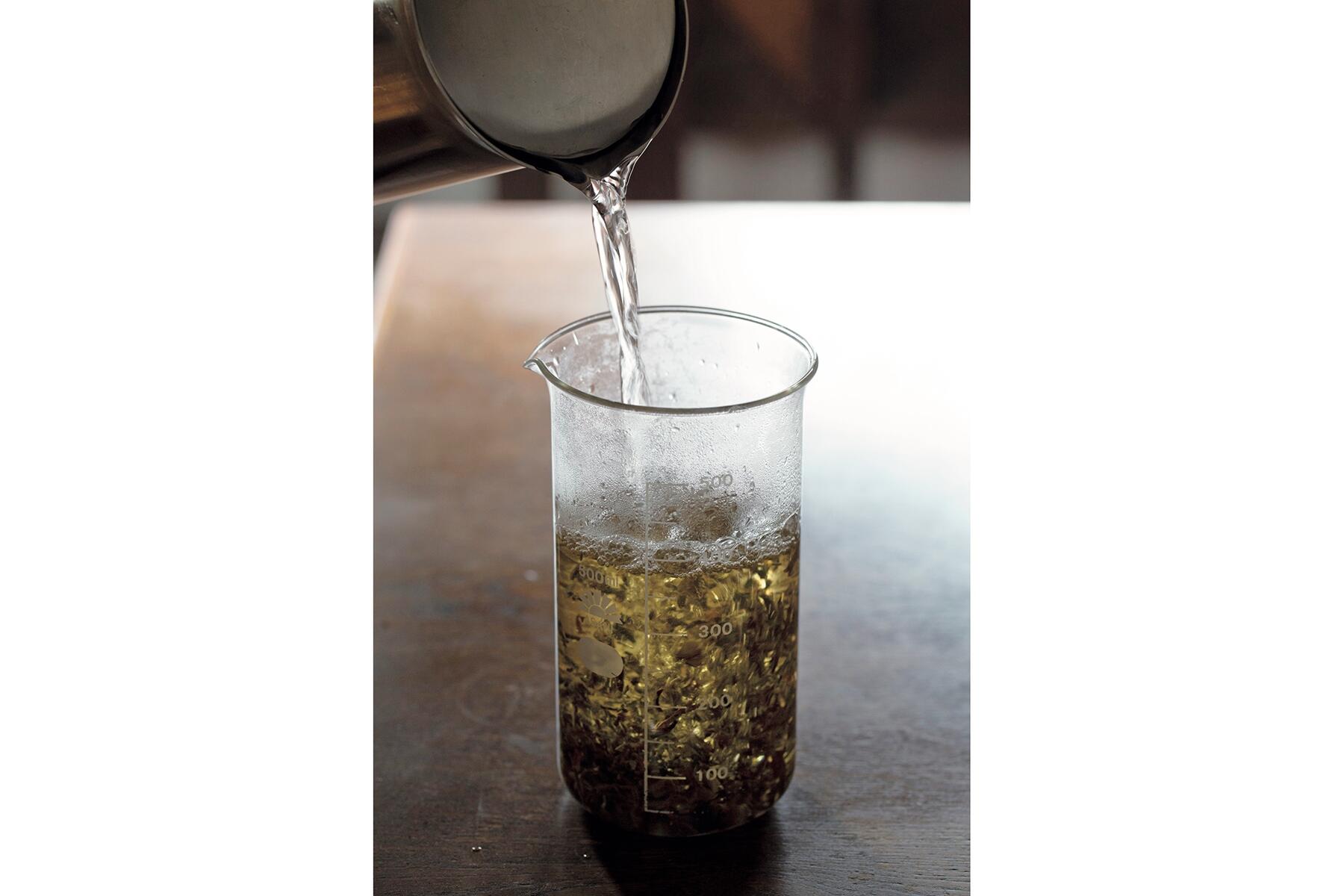 氷水でブレーキをかける