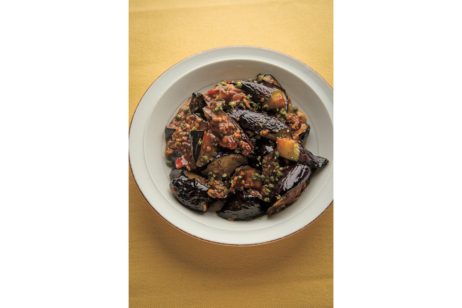 揚げ茄子の香ばしさと甘さが際立つ“麻婆茄子”