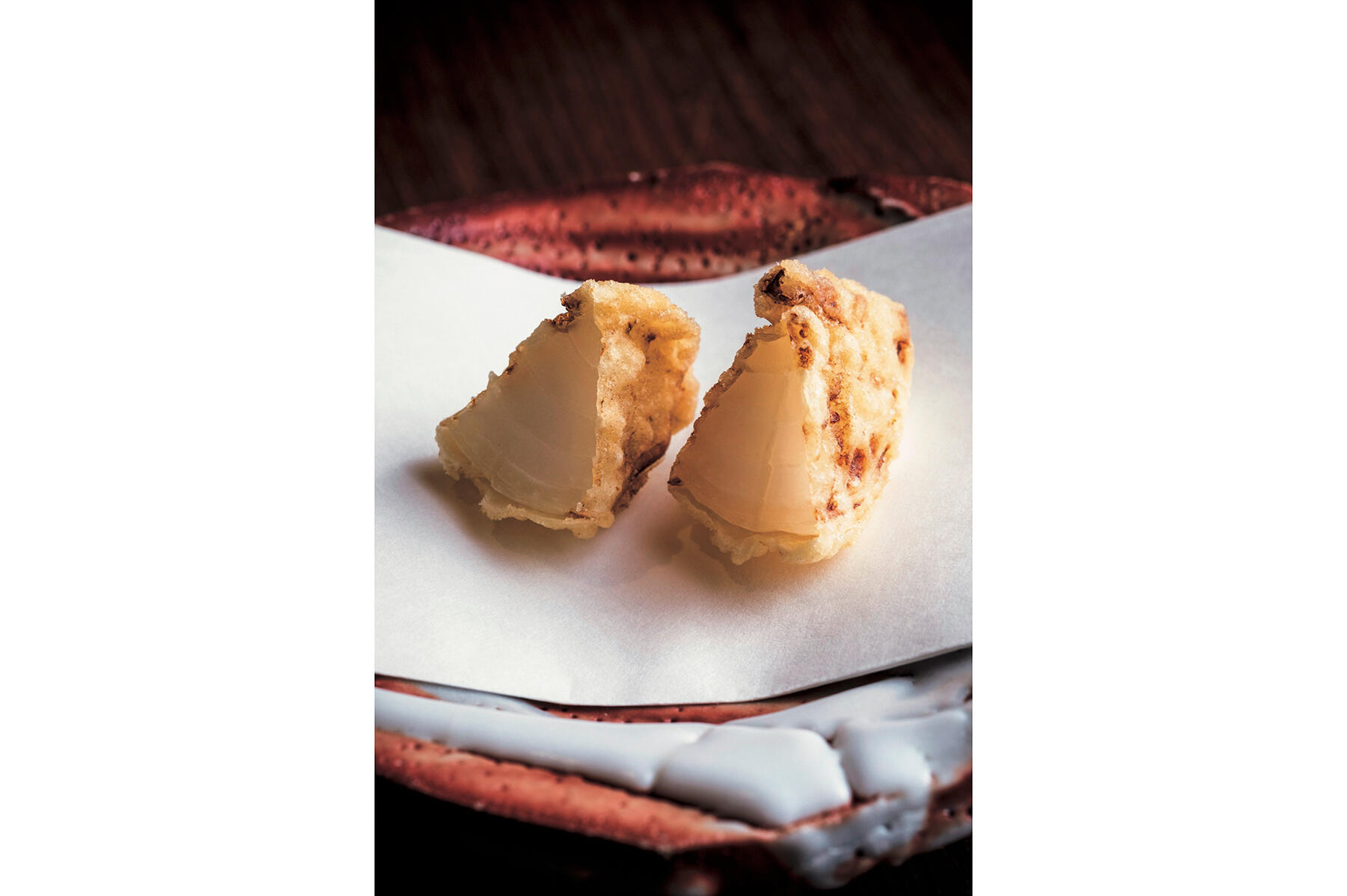 心地よい食感と甘味を楽しむ“玉ねぎの天ぷら”