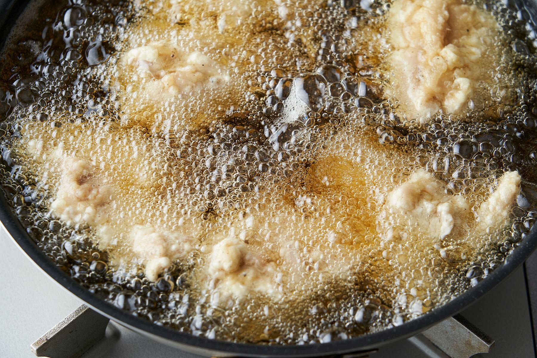 じっくり揚げる