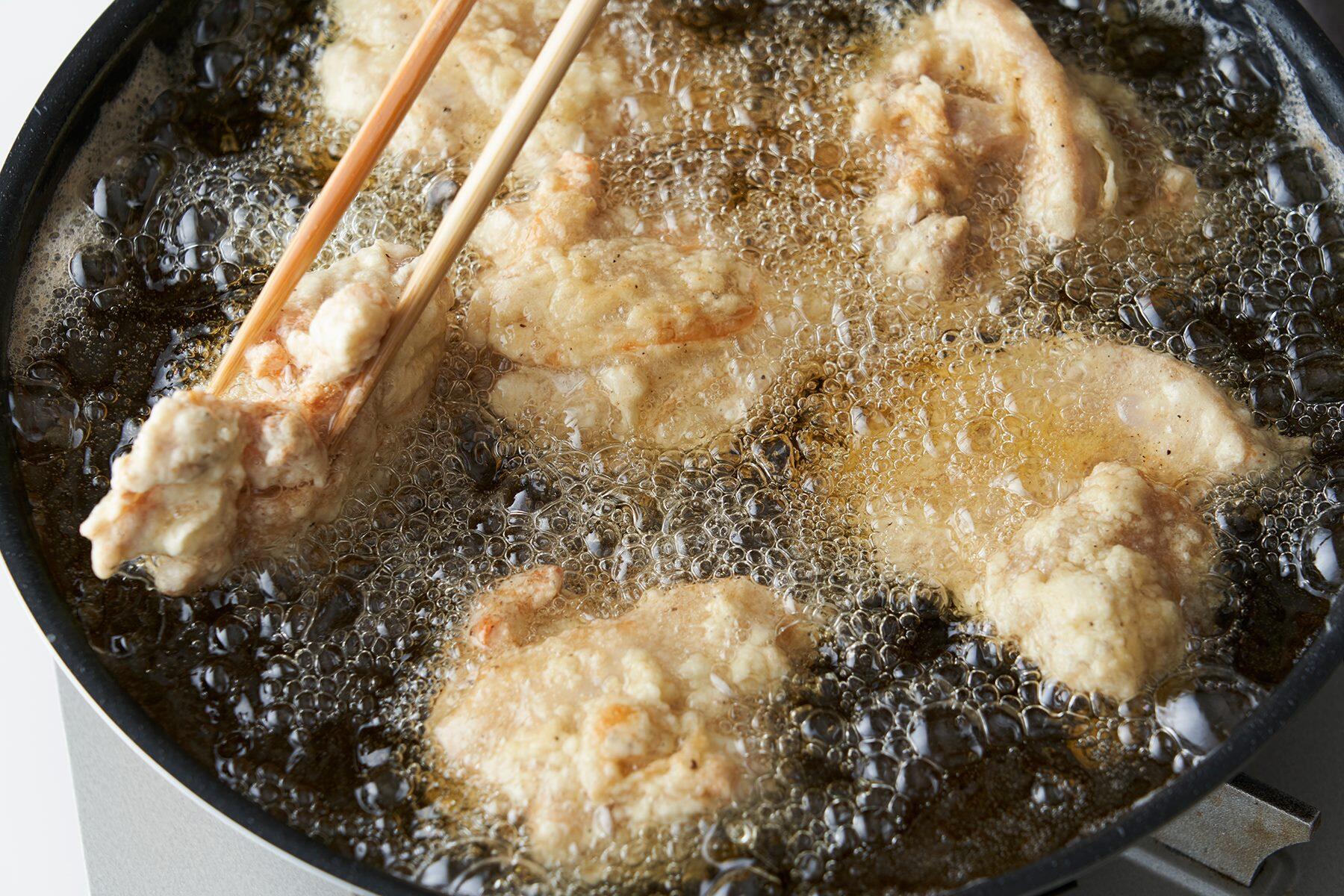 じっくり揚げる