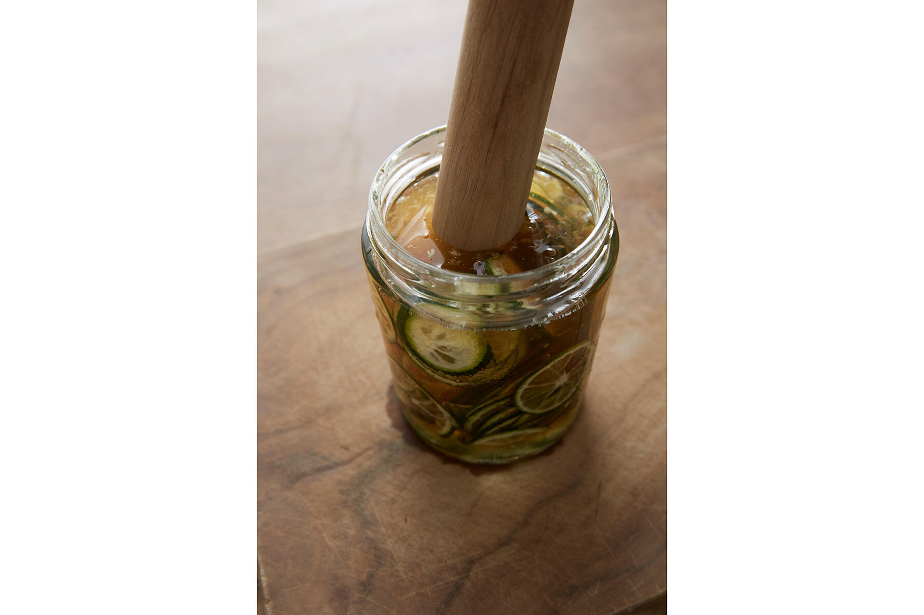 シロップに漬ける