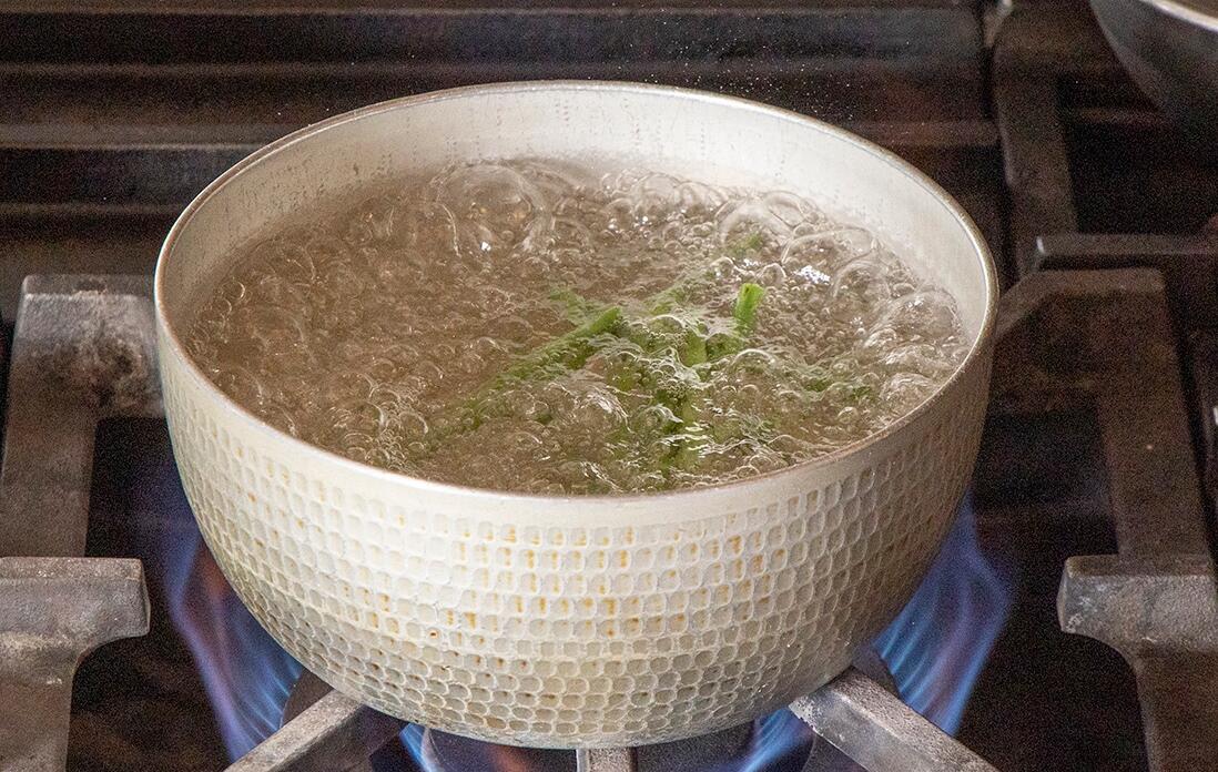 さやいんげんは下ゆで