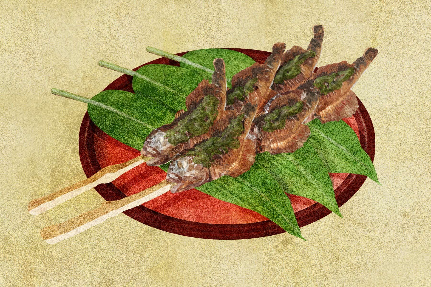 カジカの味噌田楽