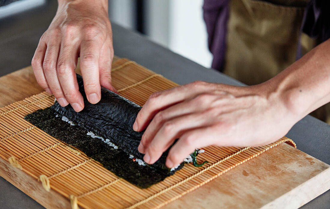 キンパの詳しい巻き方