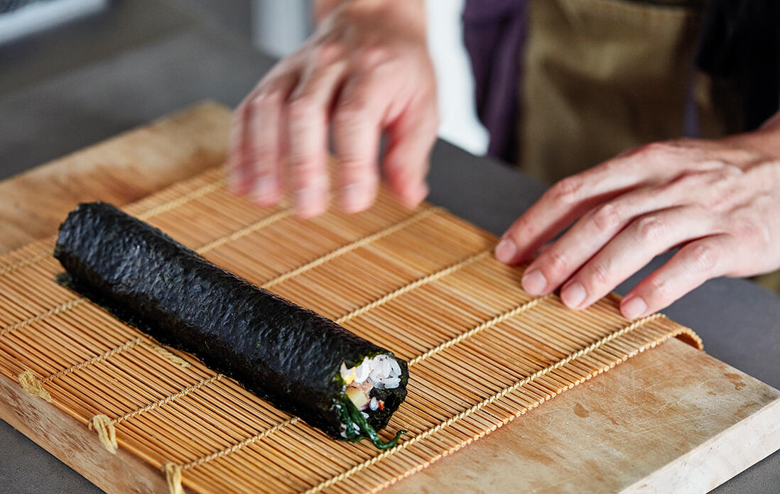 キンパの詳しい巻き方