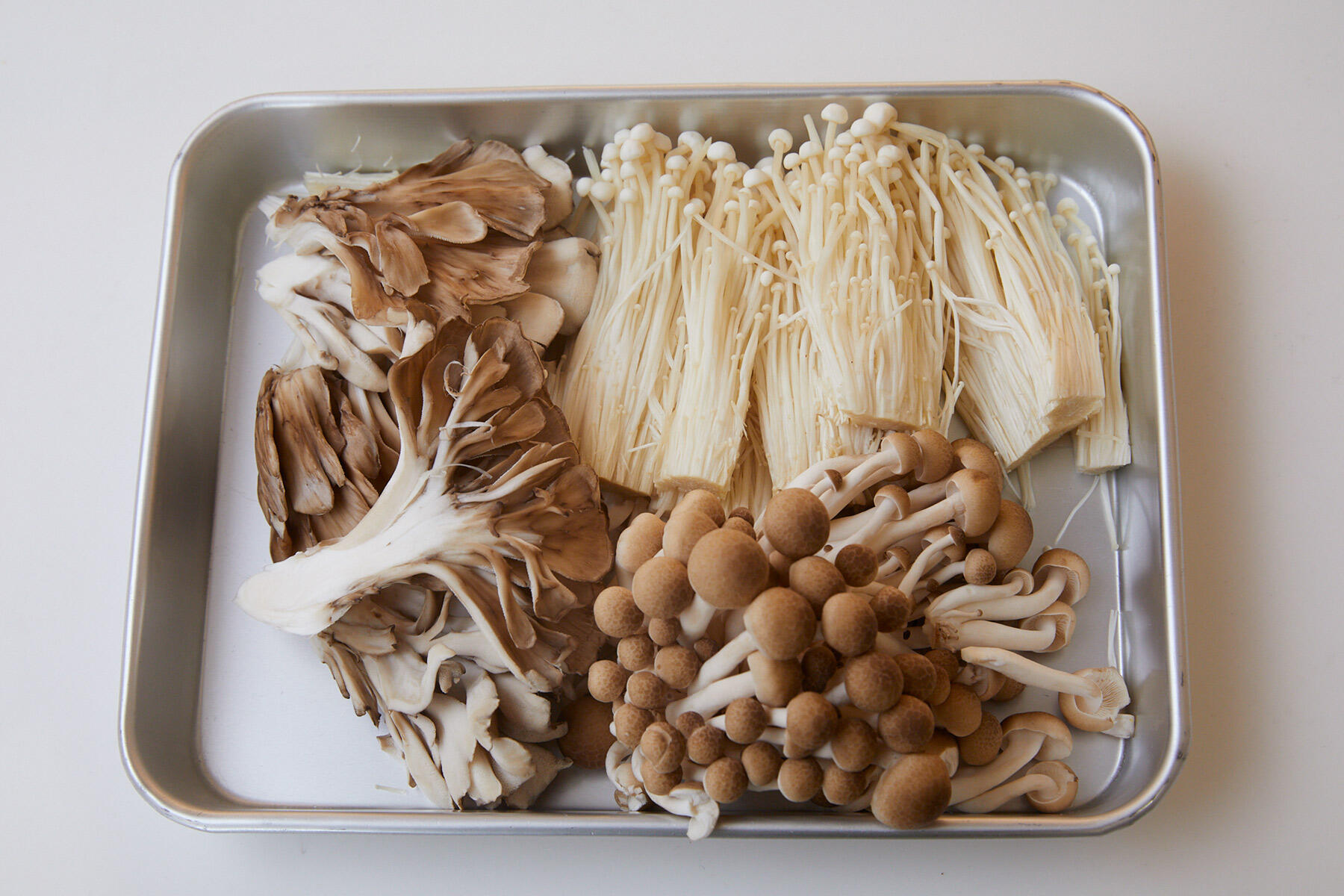 きのこをほぐす