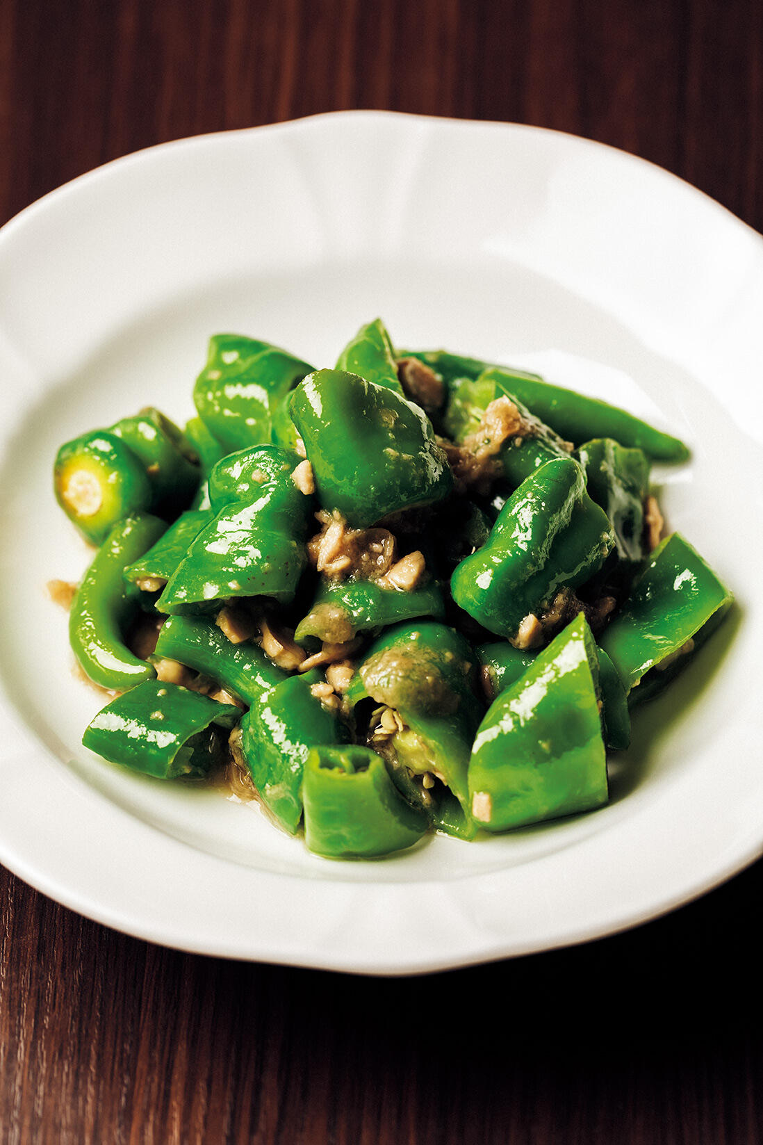 万願寺の水豆豉炒め