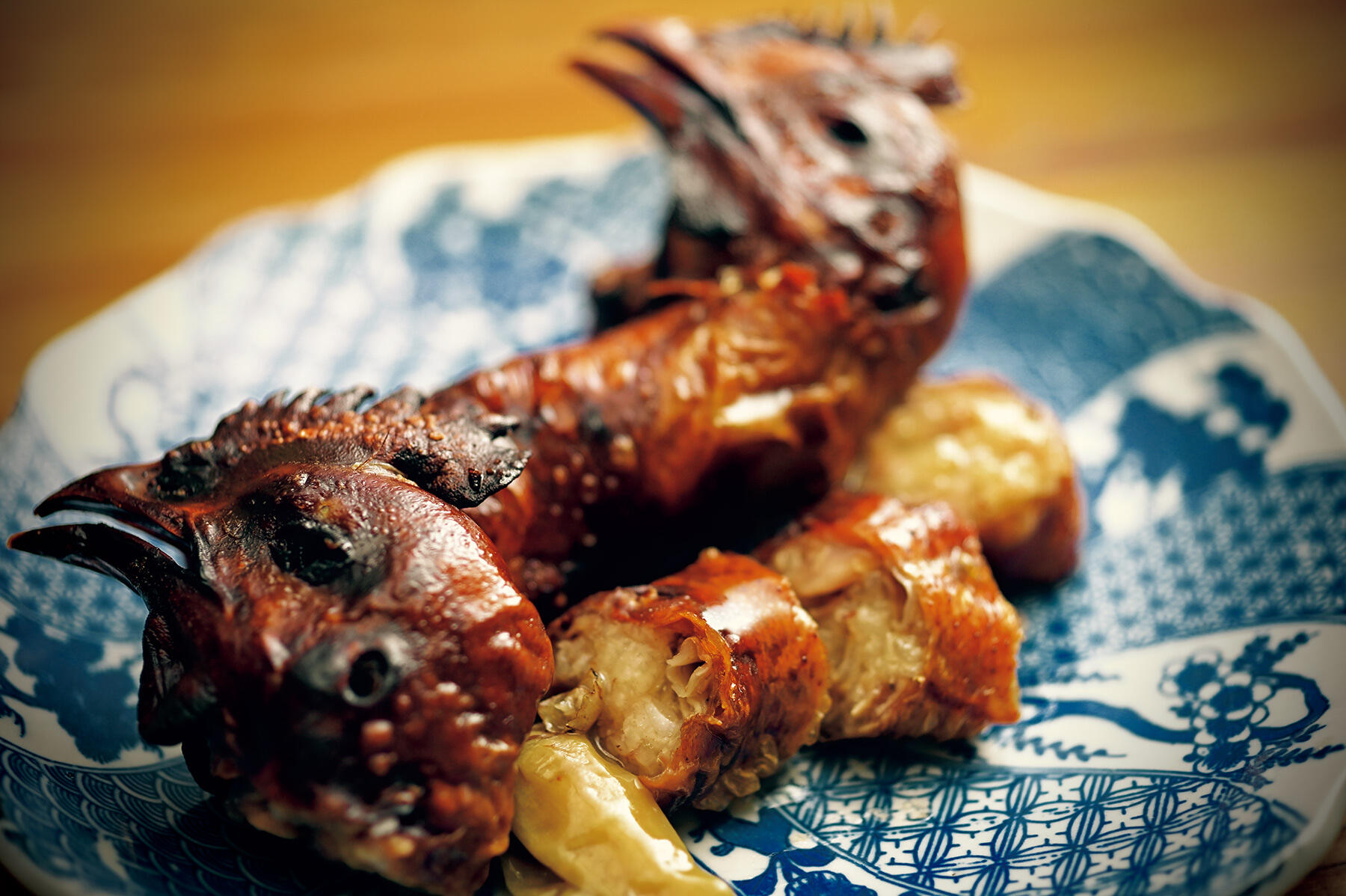 もち米とせせり肉の詰め物