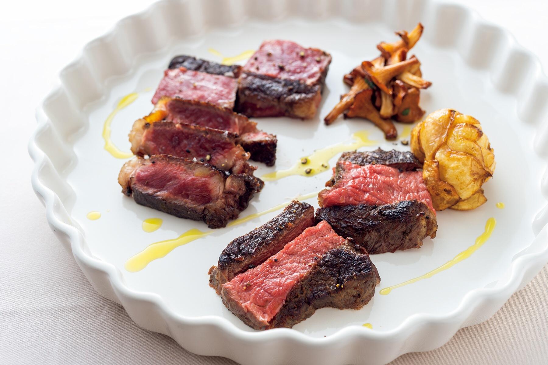 ブラウンスイスと熟成経産牛の食べ比べ