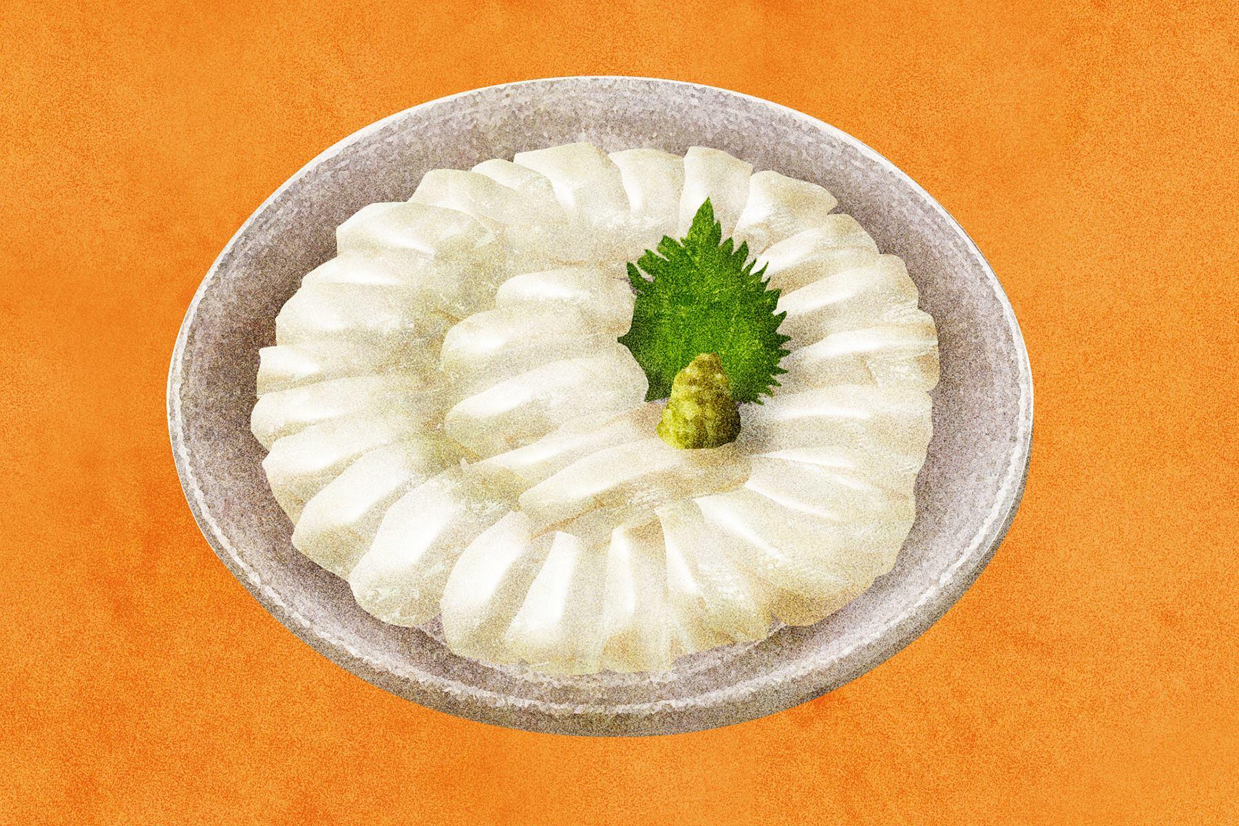 ゆでだこ（胴）の刺身