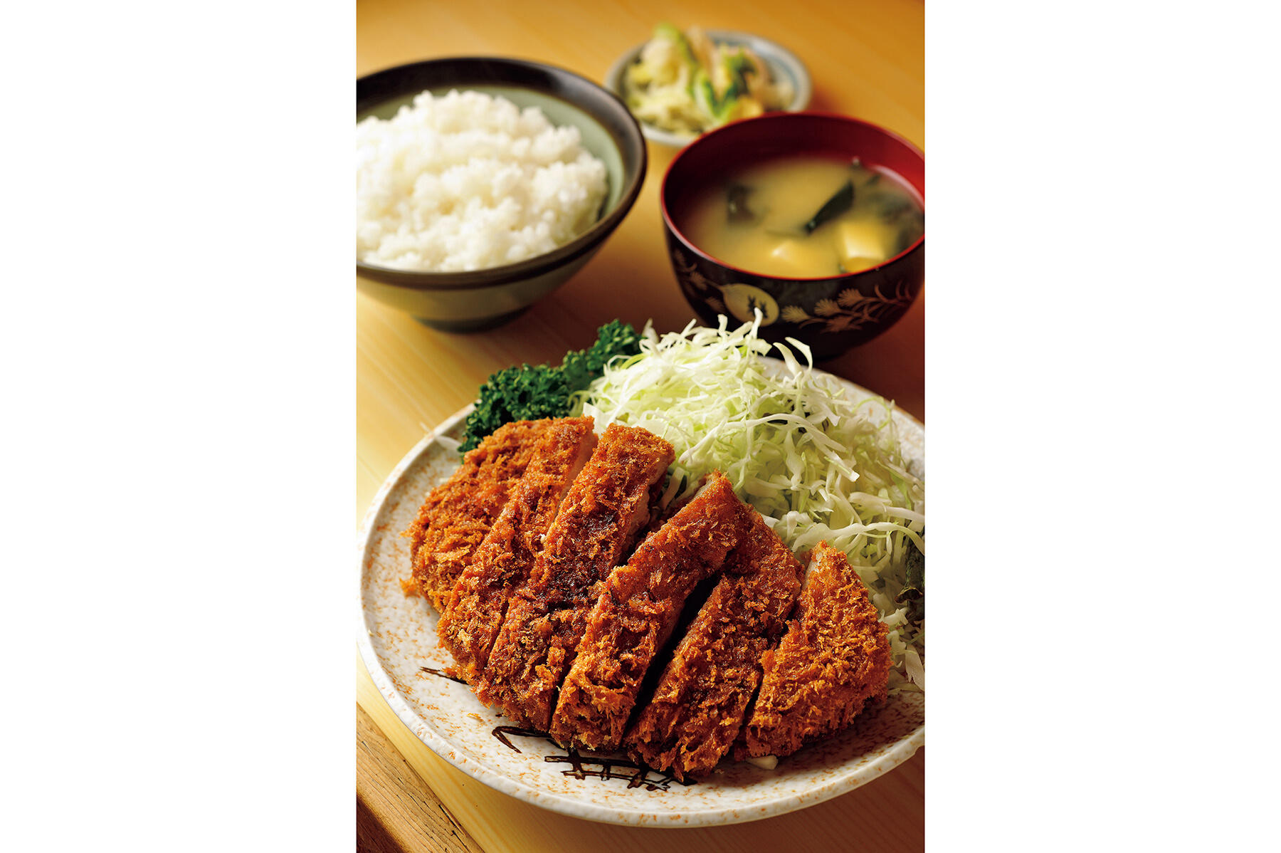 リブロースカツ定食