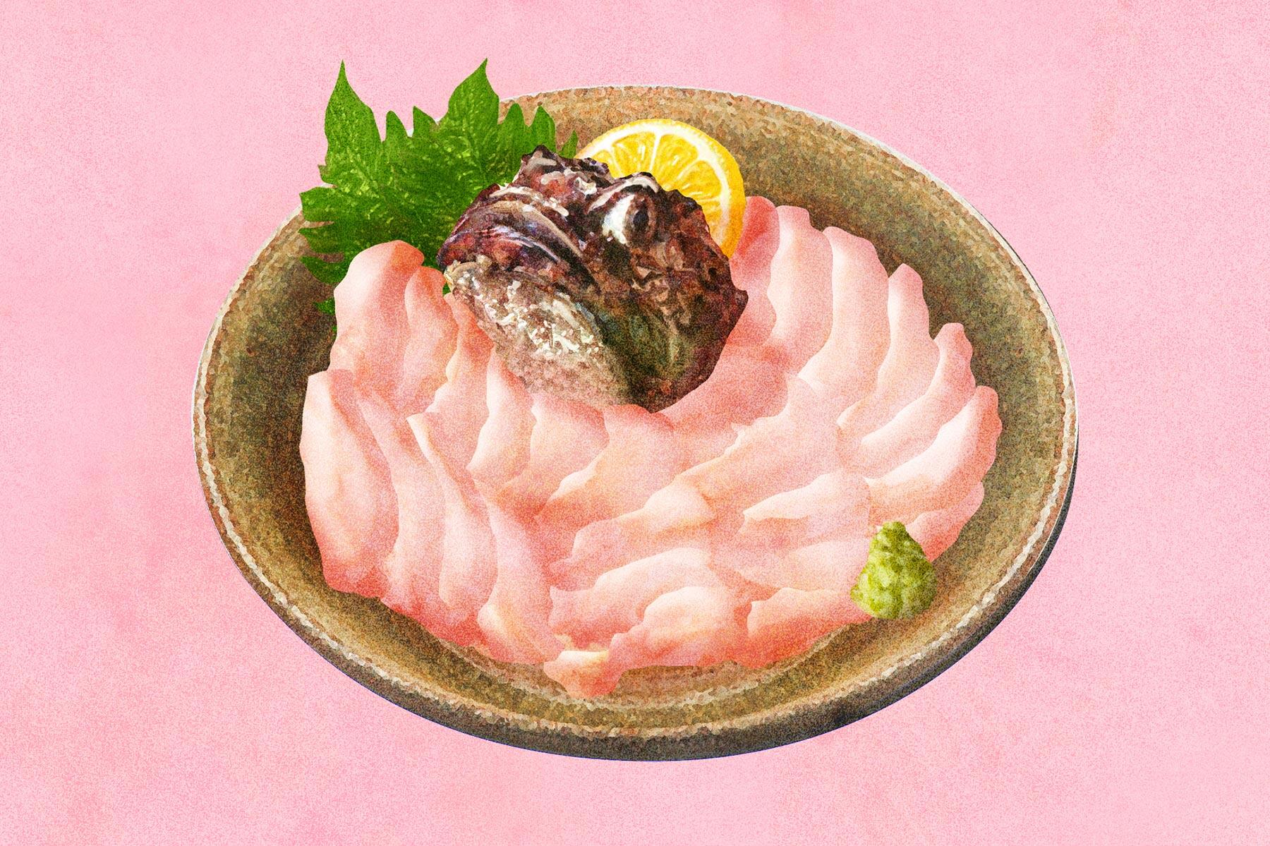 ケムシカジカの刺身