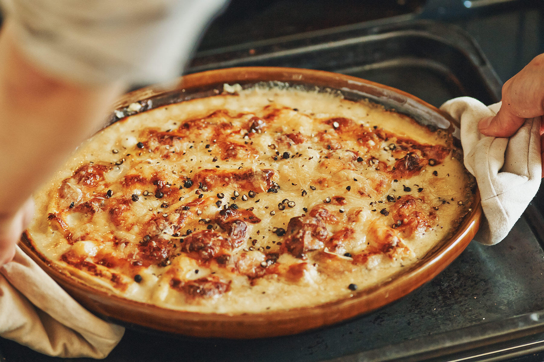 オーブンで焼く