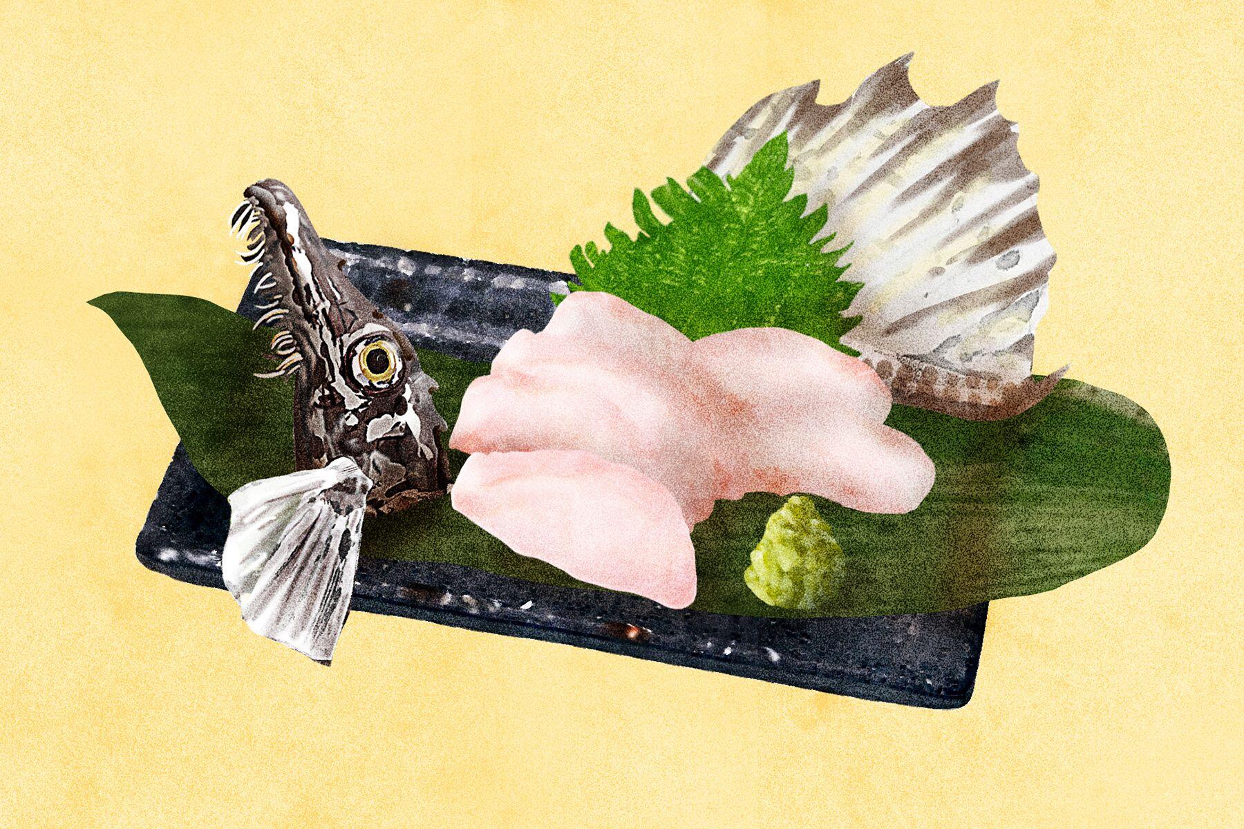 ハッカクの姿造り