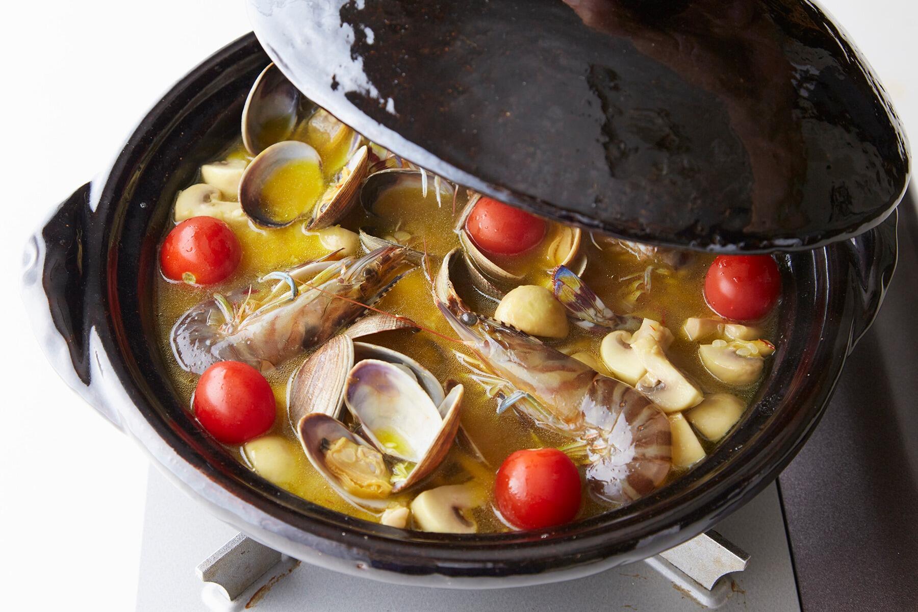 土鍋にまとめる