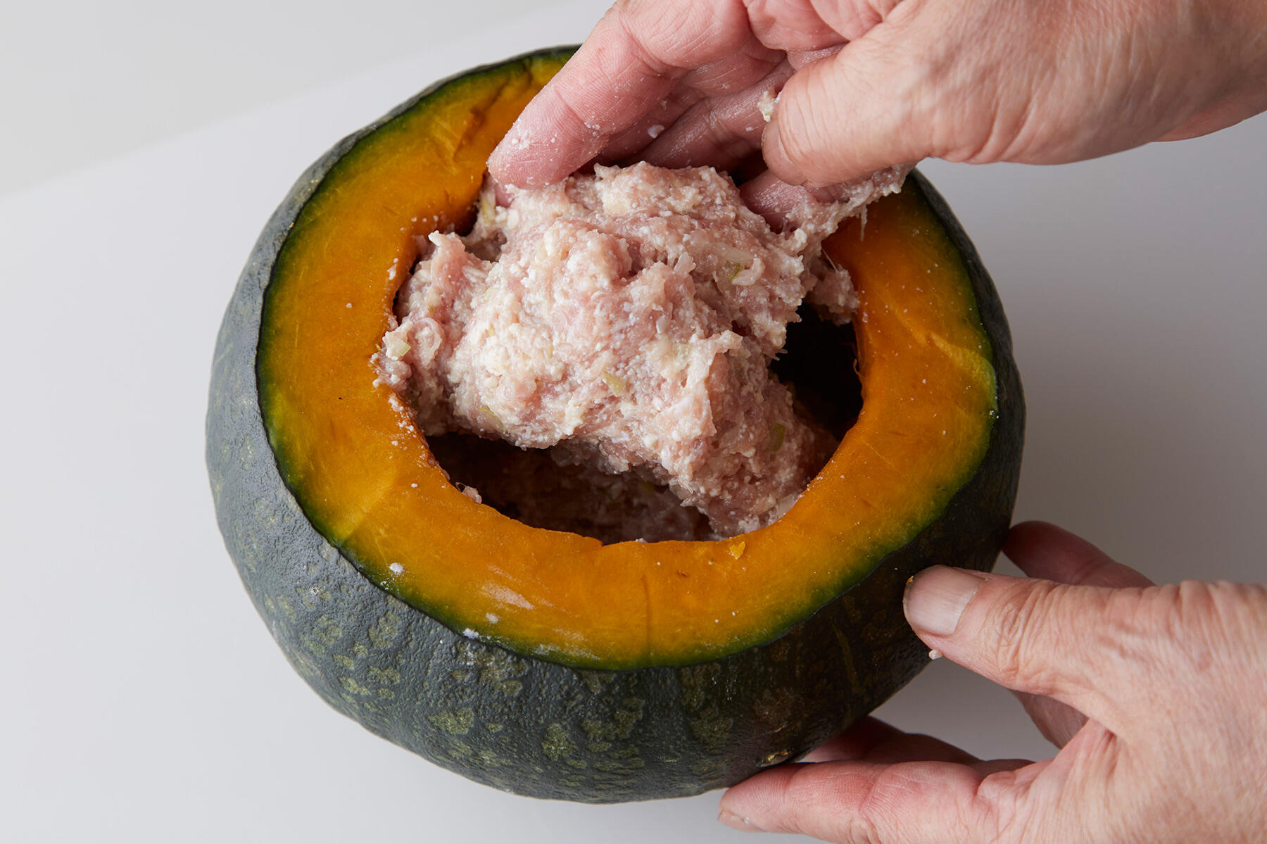 かぼちゃに詰める