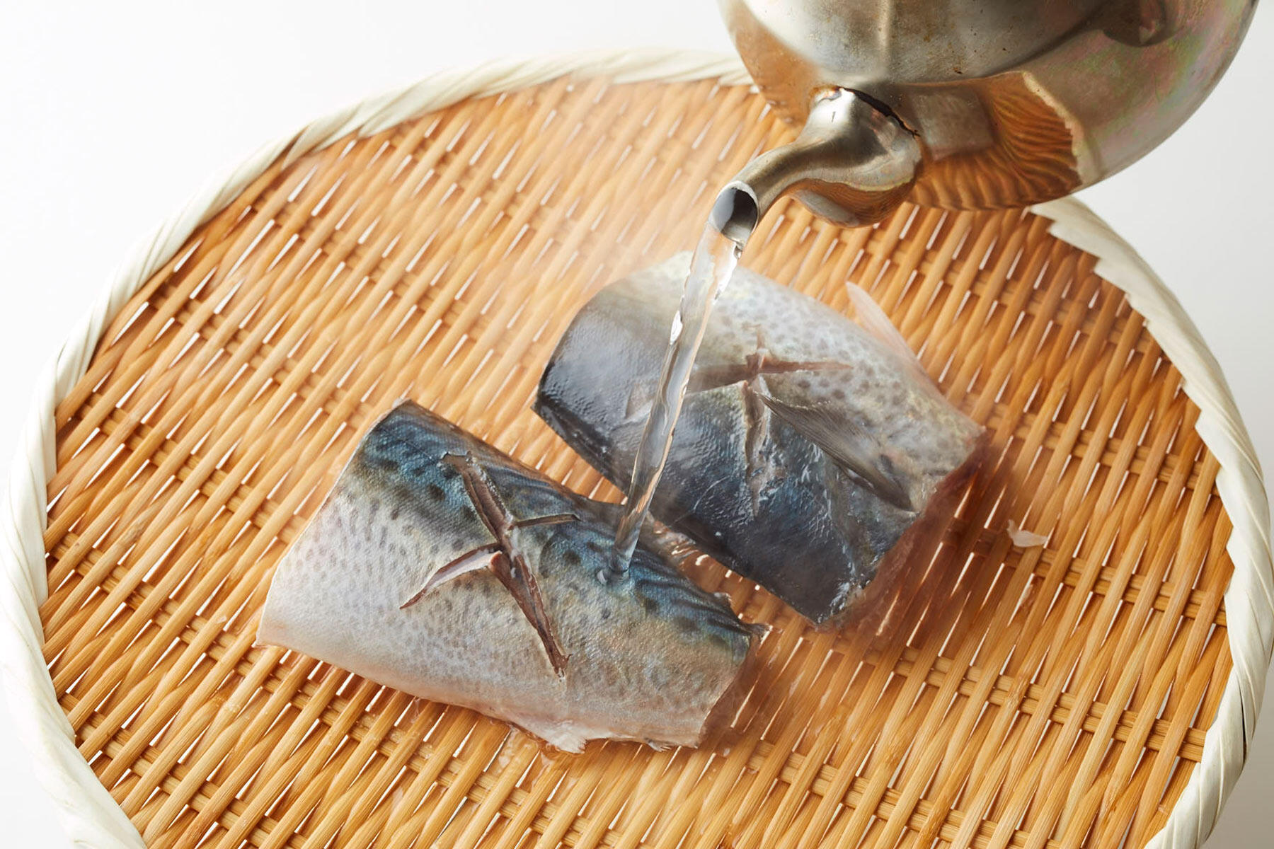 表面に火を通す