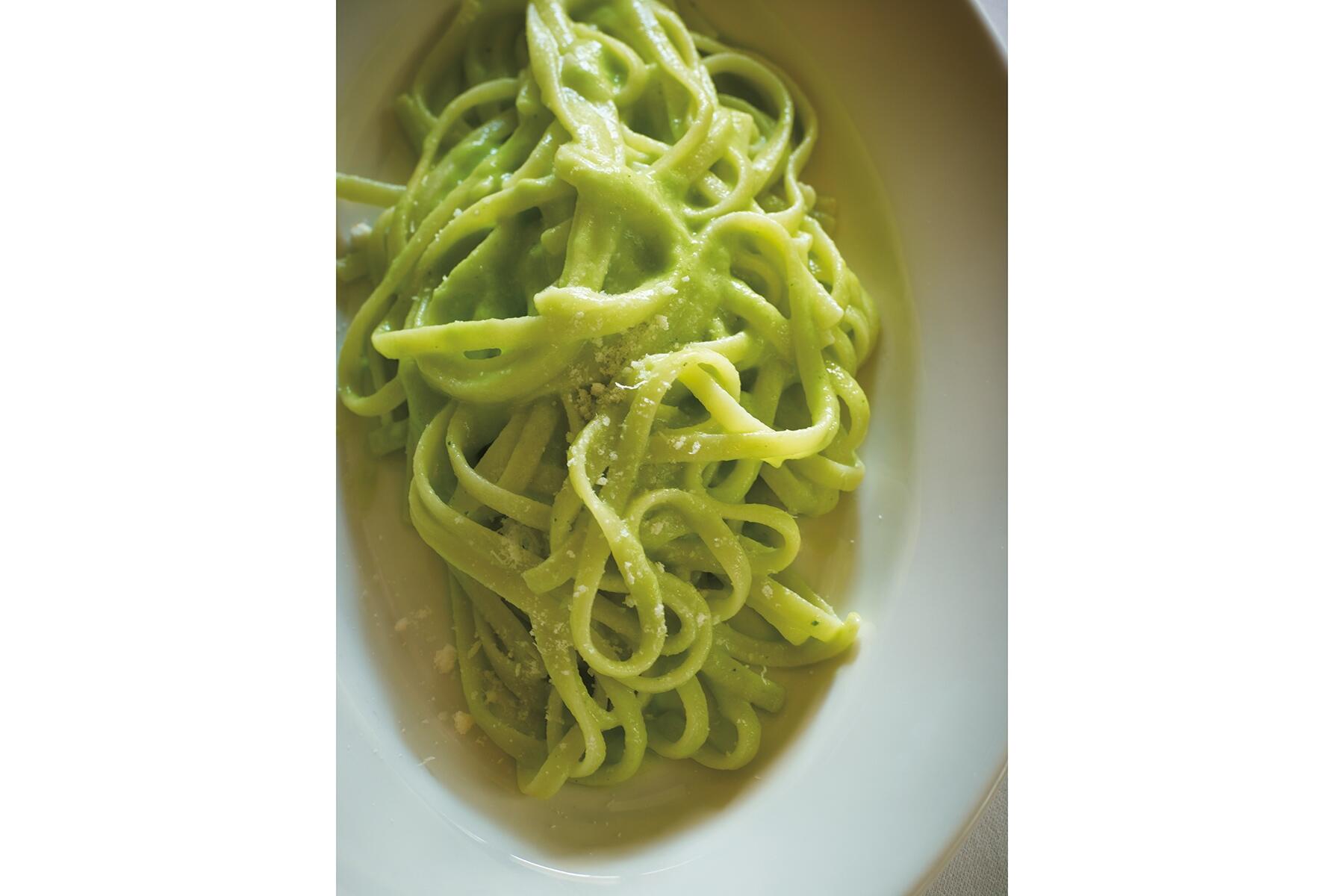 アスパラを生かすの“グリーンアスパラガスのパスタ”