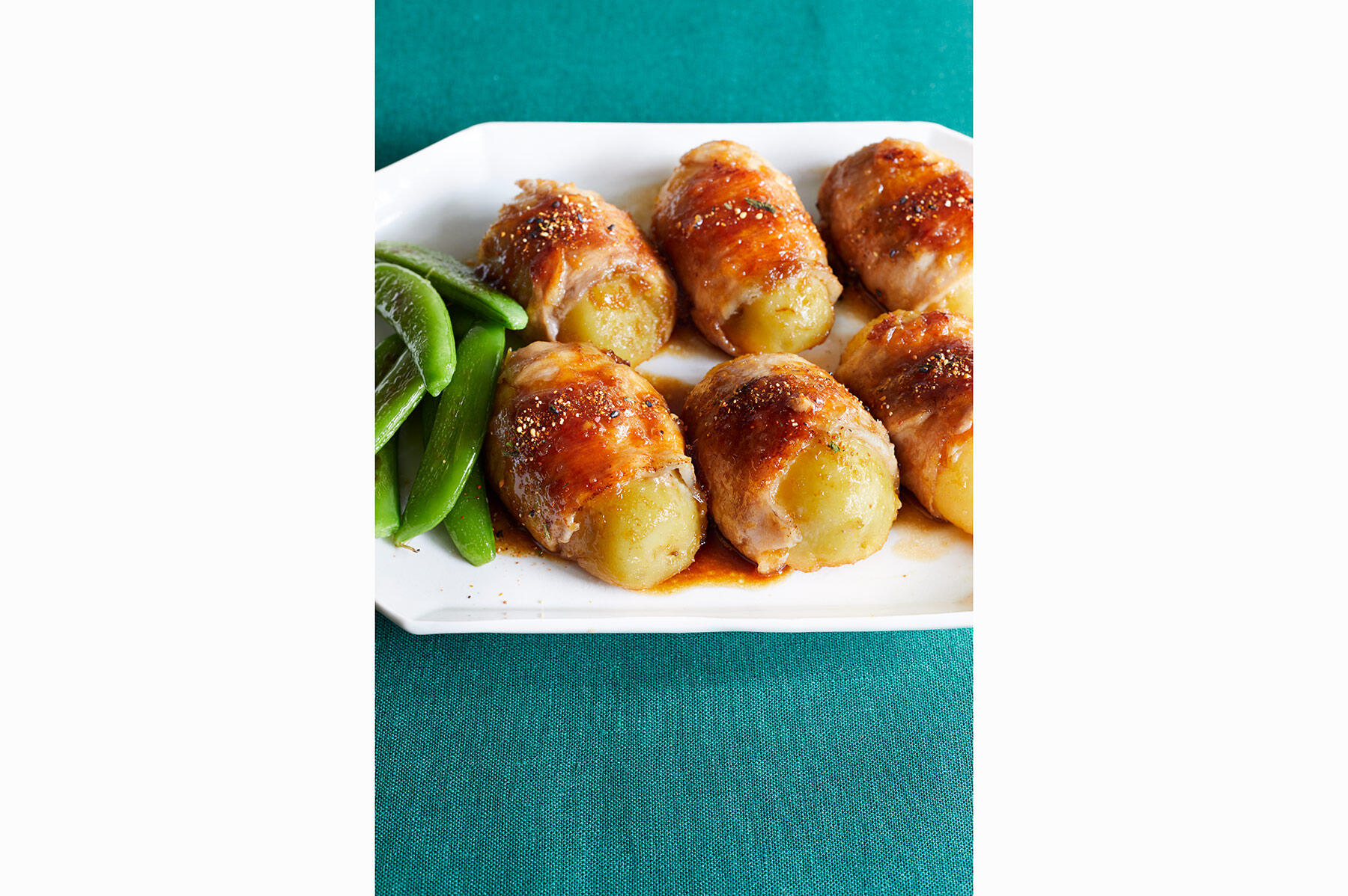 甘じょっぱくて美味しい“じゃがいもの肉巻き照り焼”