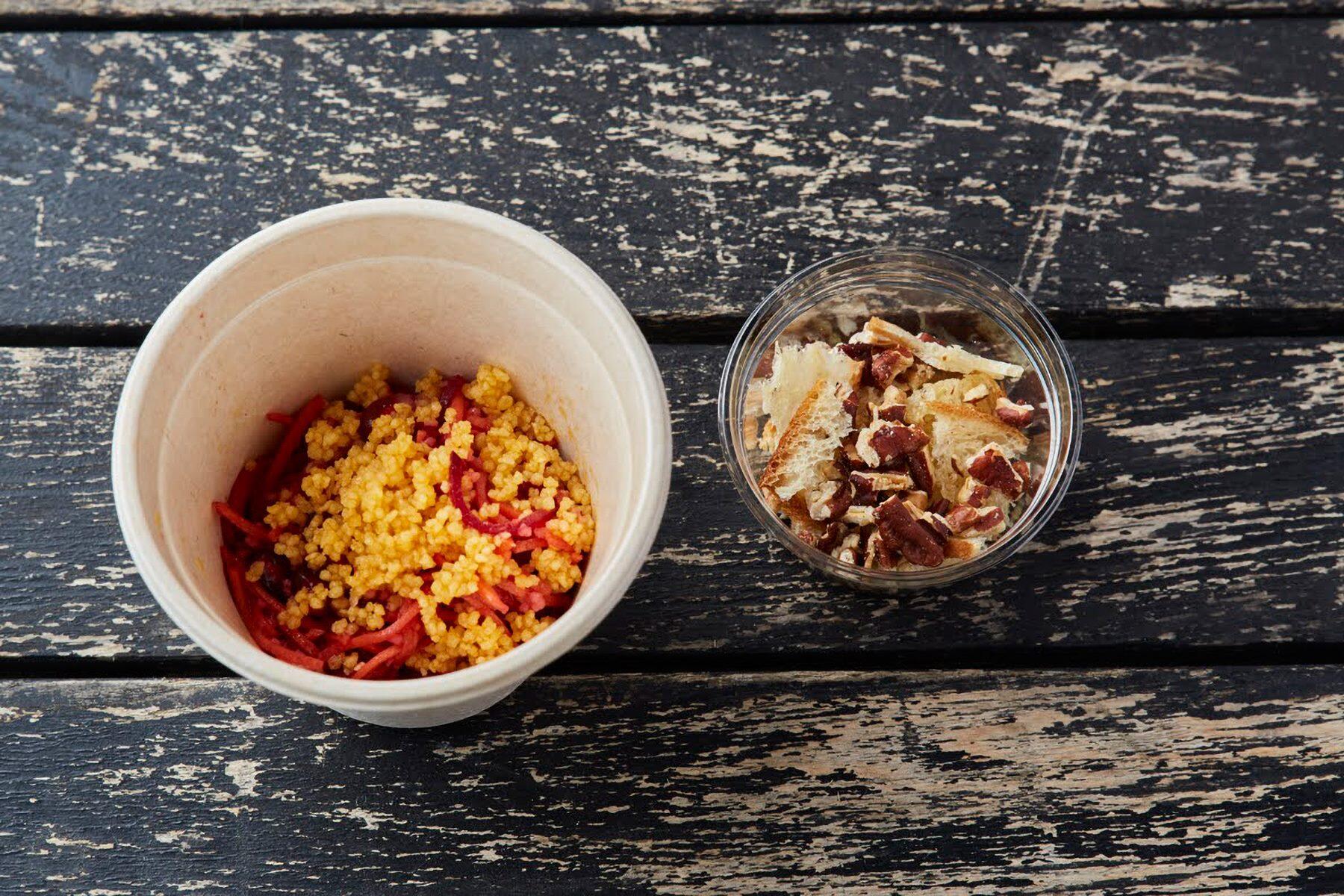 クルトンとナッツ