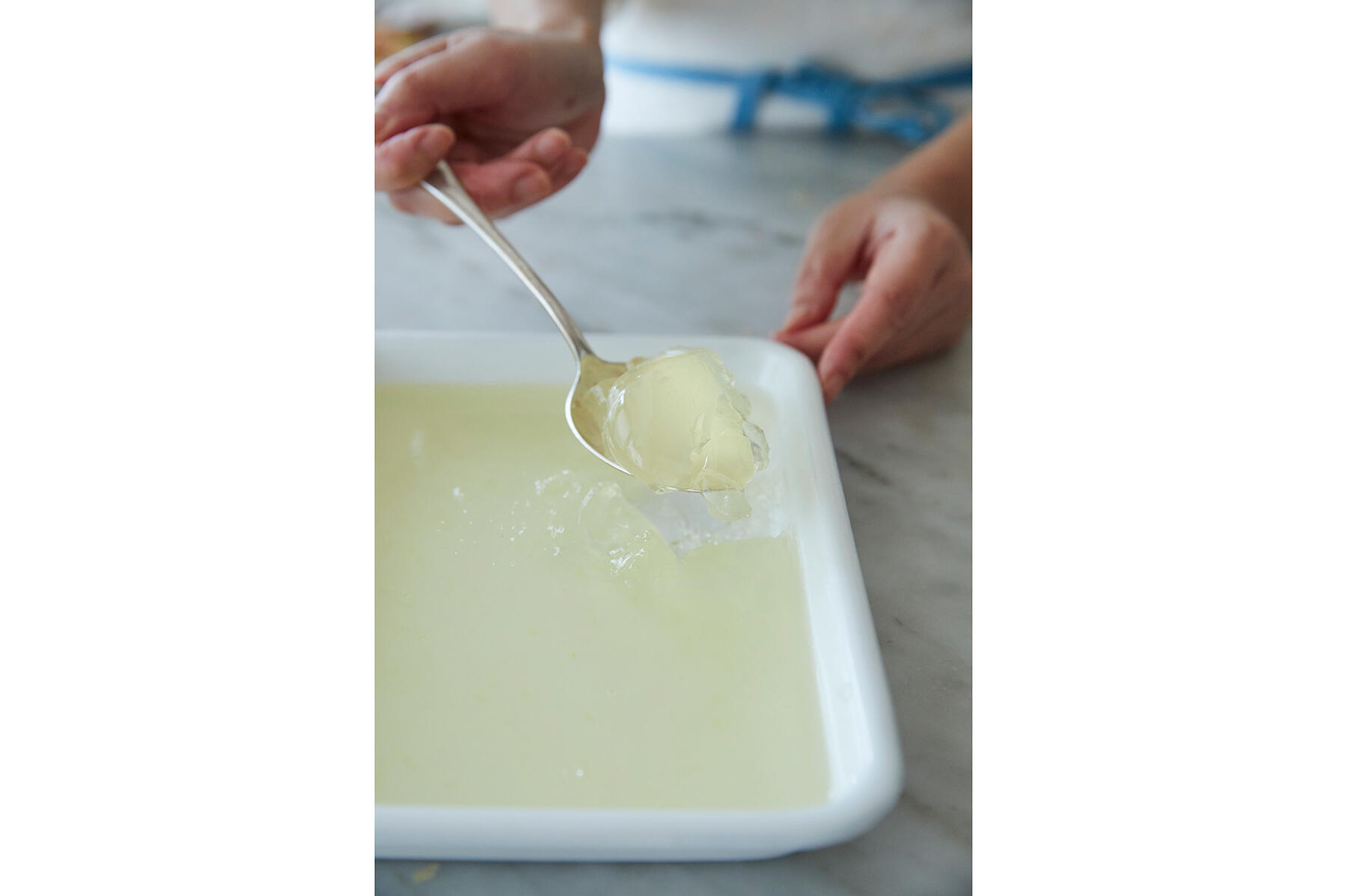 バットに流して固める