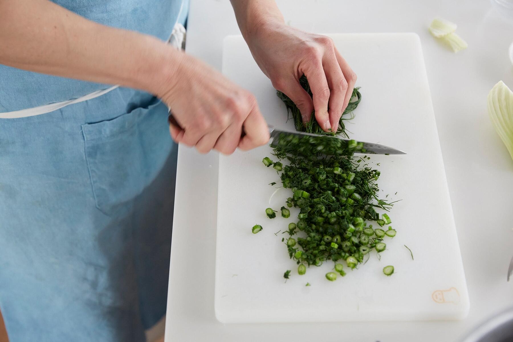 フェンネルの下準備