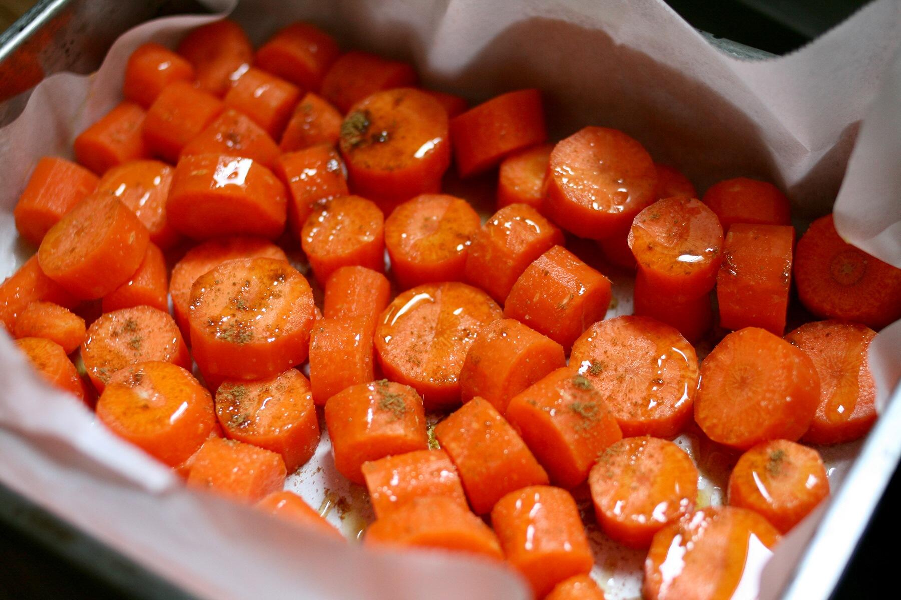 にんじんの下ごしらえ