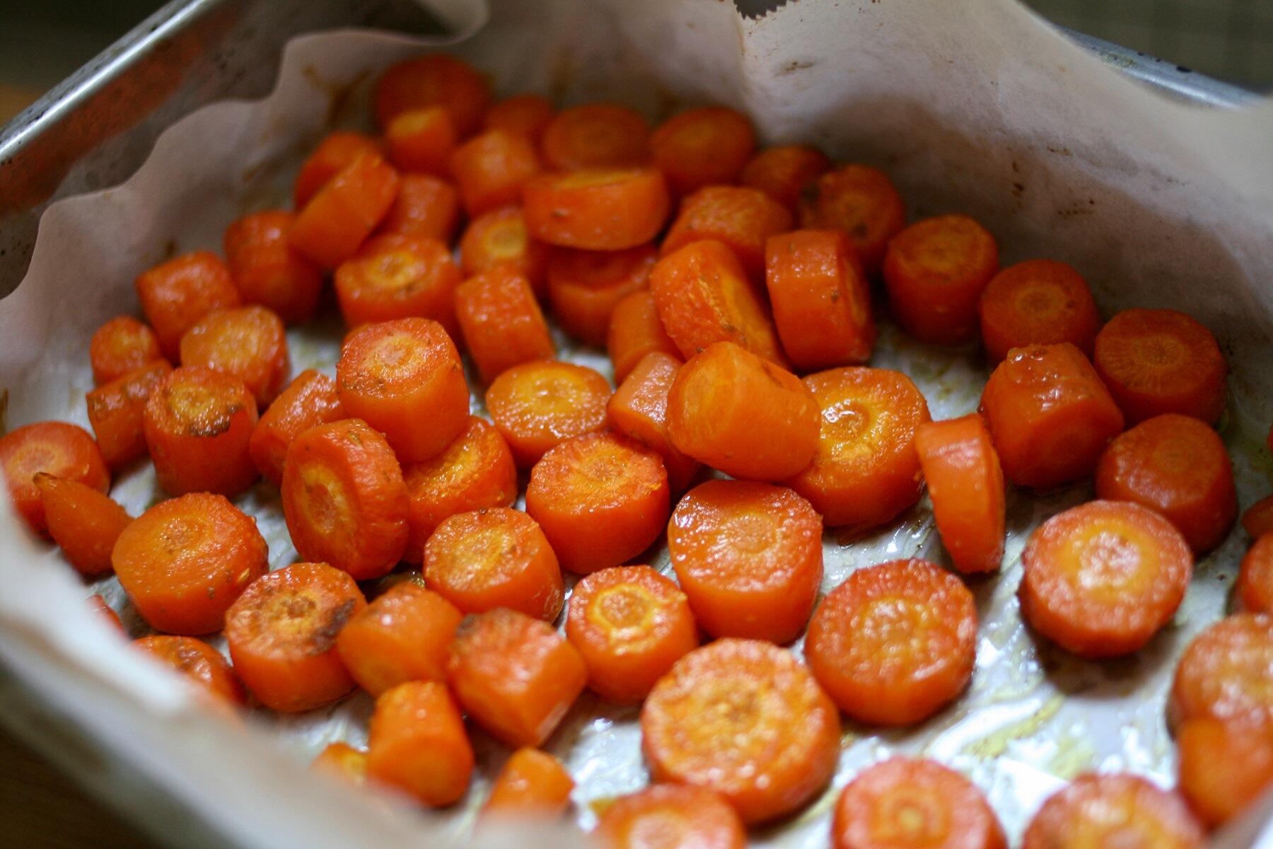 にんじんをオーブンで焼く